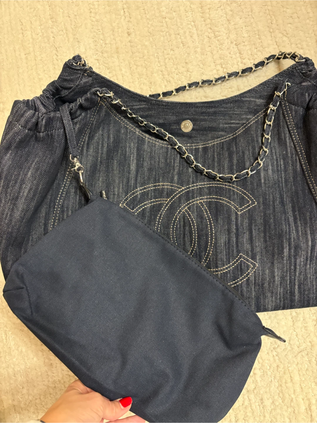 WEEKEND SALE! New Chanel Denim Chain Shoulder Bag - photo 5