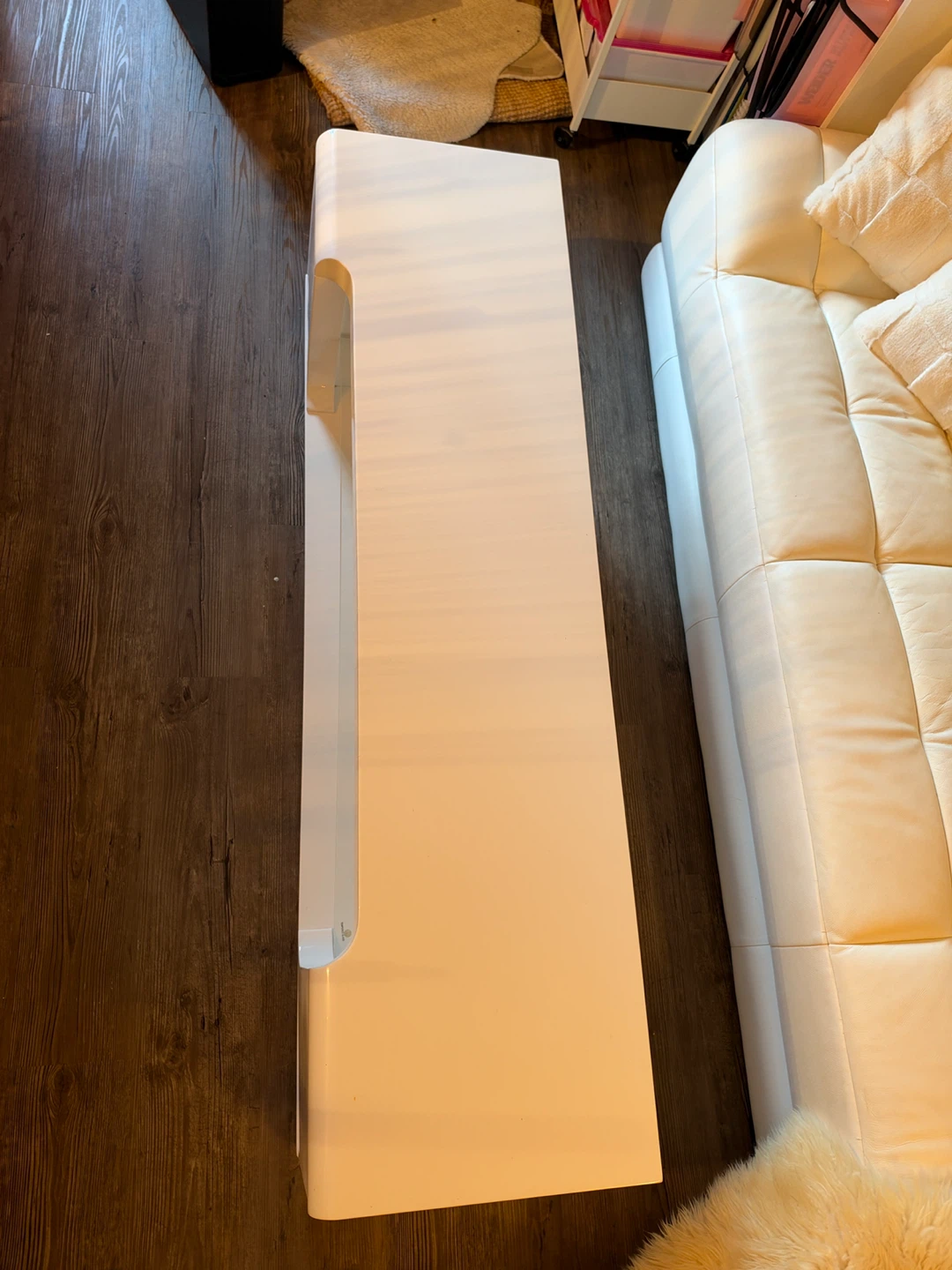 Modern White Gloss Coffee Table - photo 4