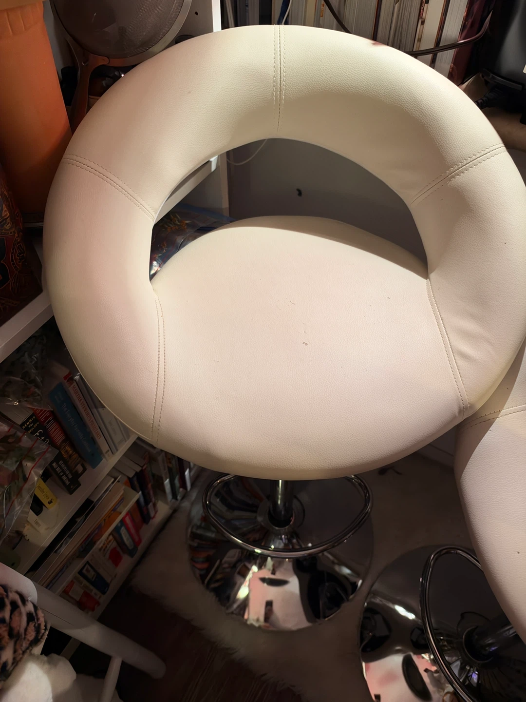 Two White Bar Stools - photo 2