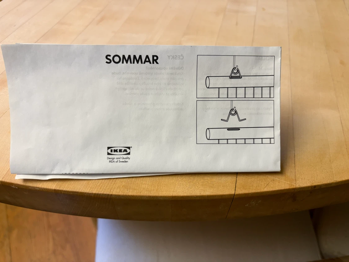 RARE vintage IKEA SOMMAR bamboo privacy string curtain - photo 4