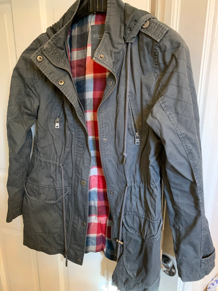 Aeropostale Utility Jacket Gray