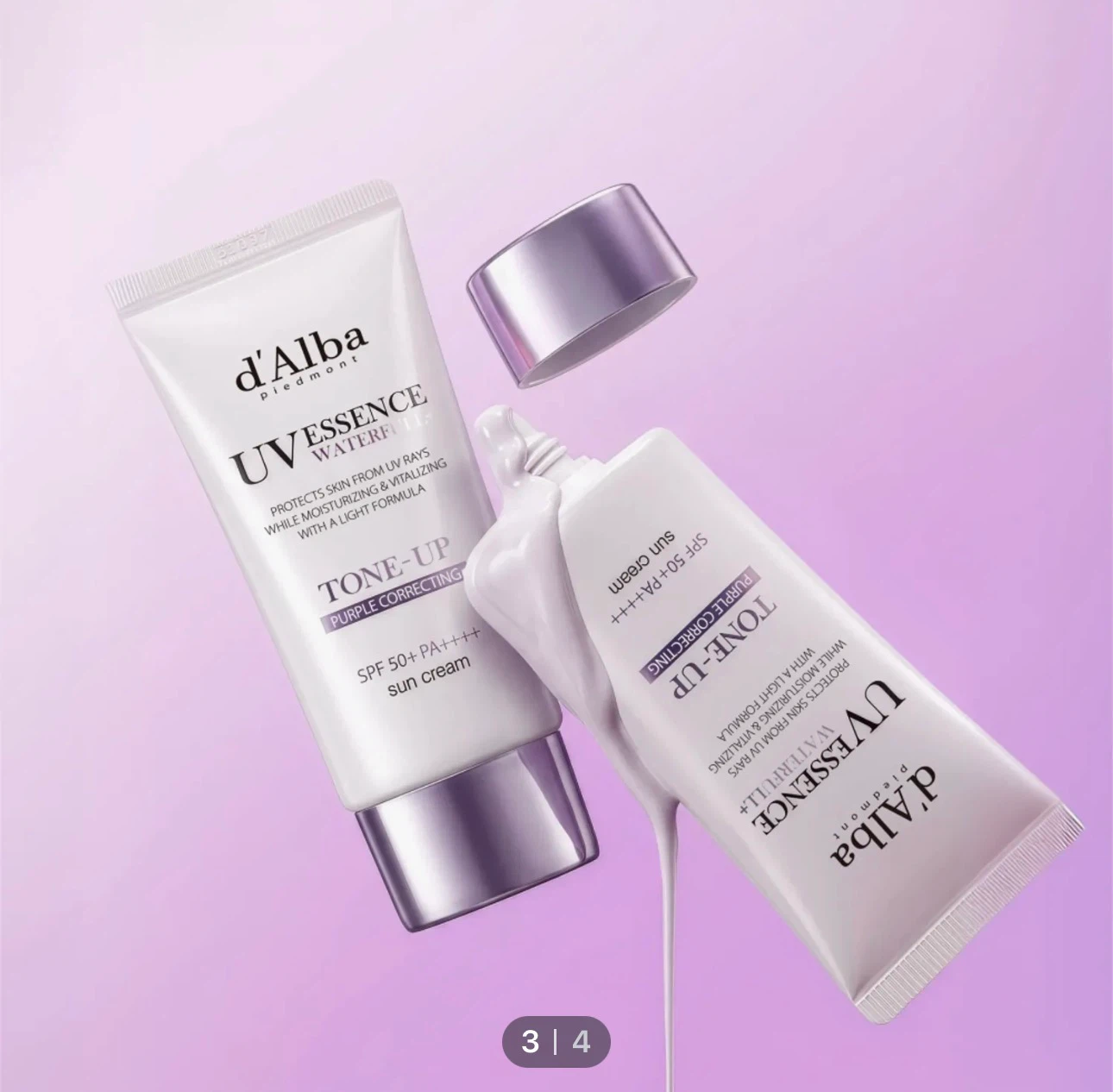 d'Alba UV Essence Waterfull+ Tone-Up Sun Cream - photo 3