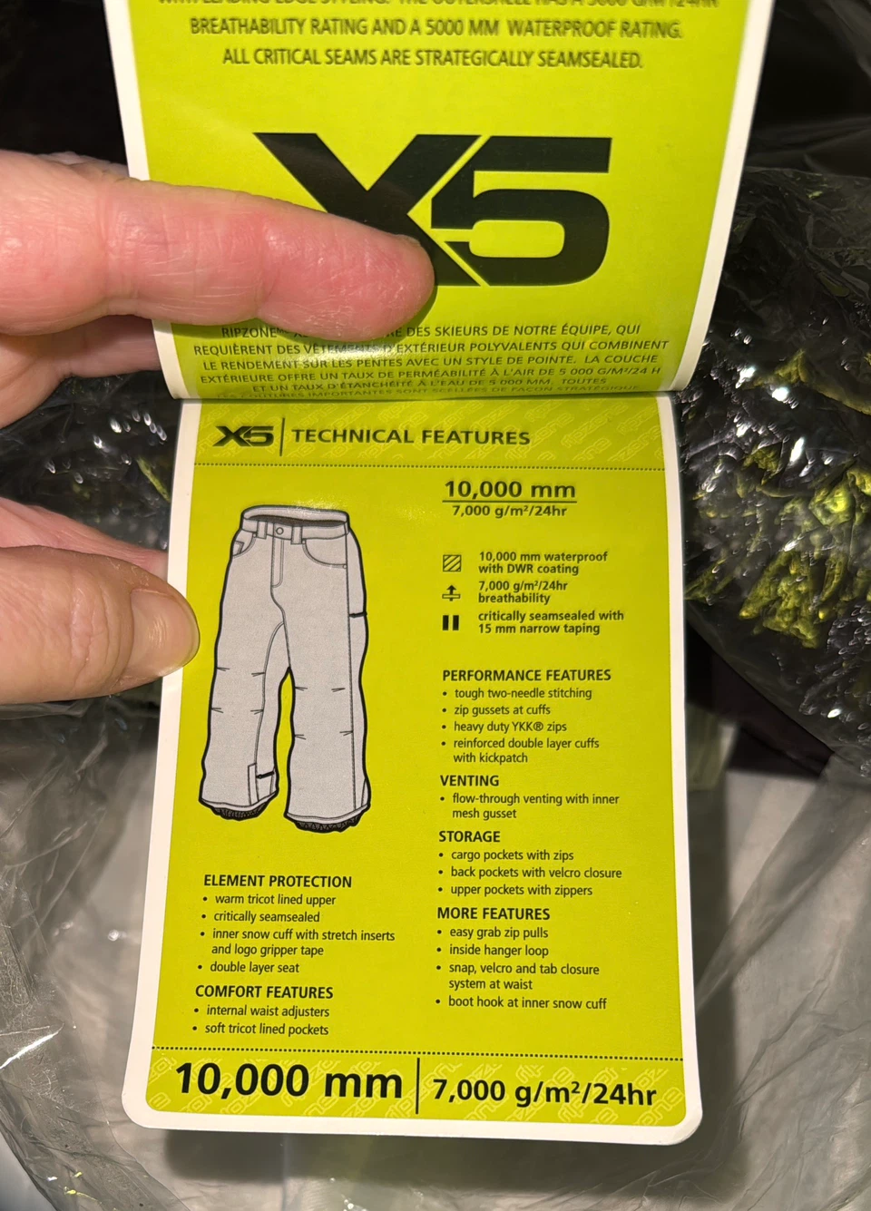 RIPZONE men’s snow pants - photo 3