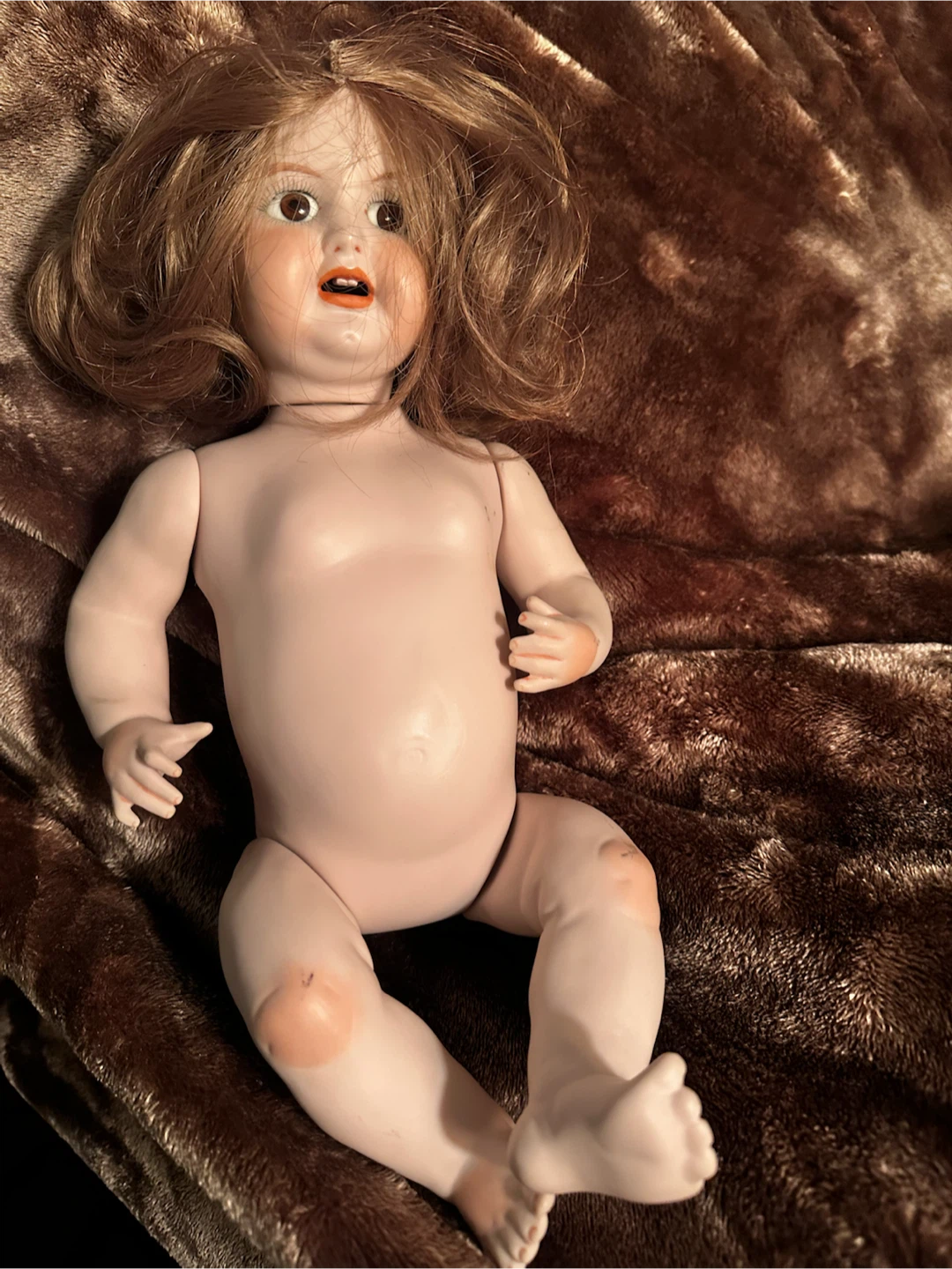 vintage bisque simon halbig 14” doll 126/10