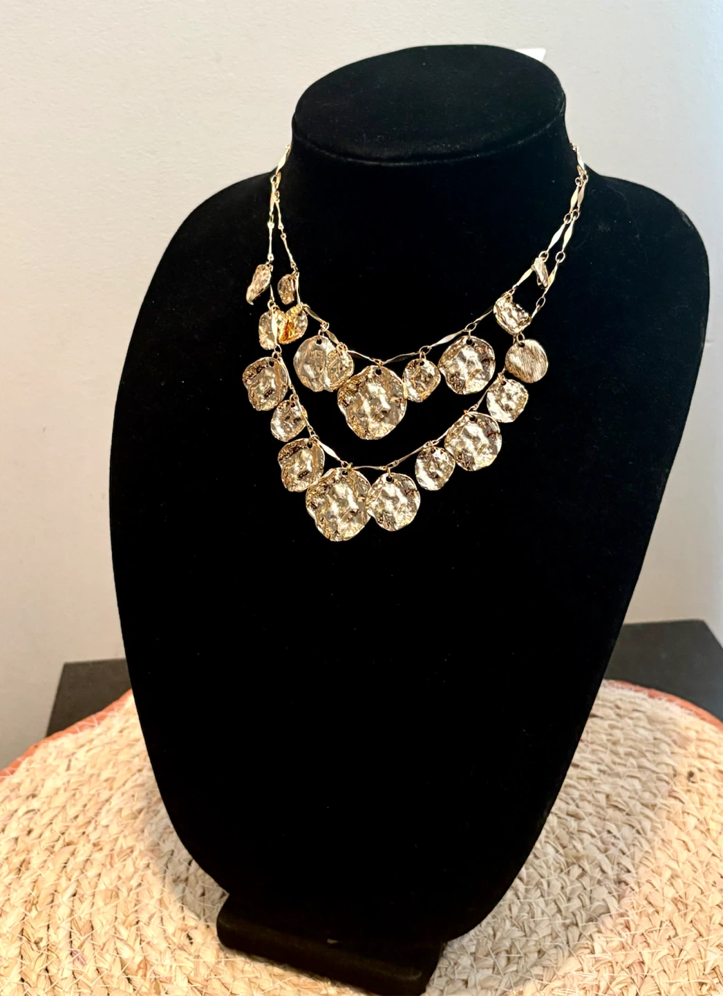 Goldtone multi-coin statement necklace (new ) - photo 2