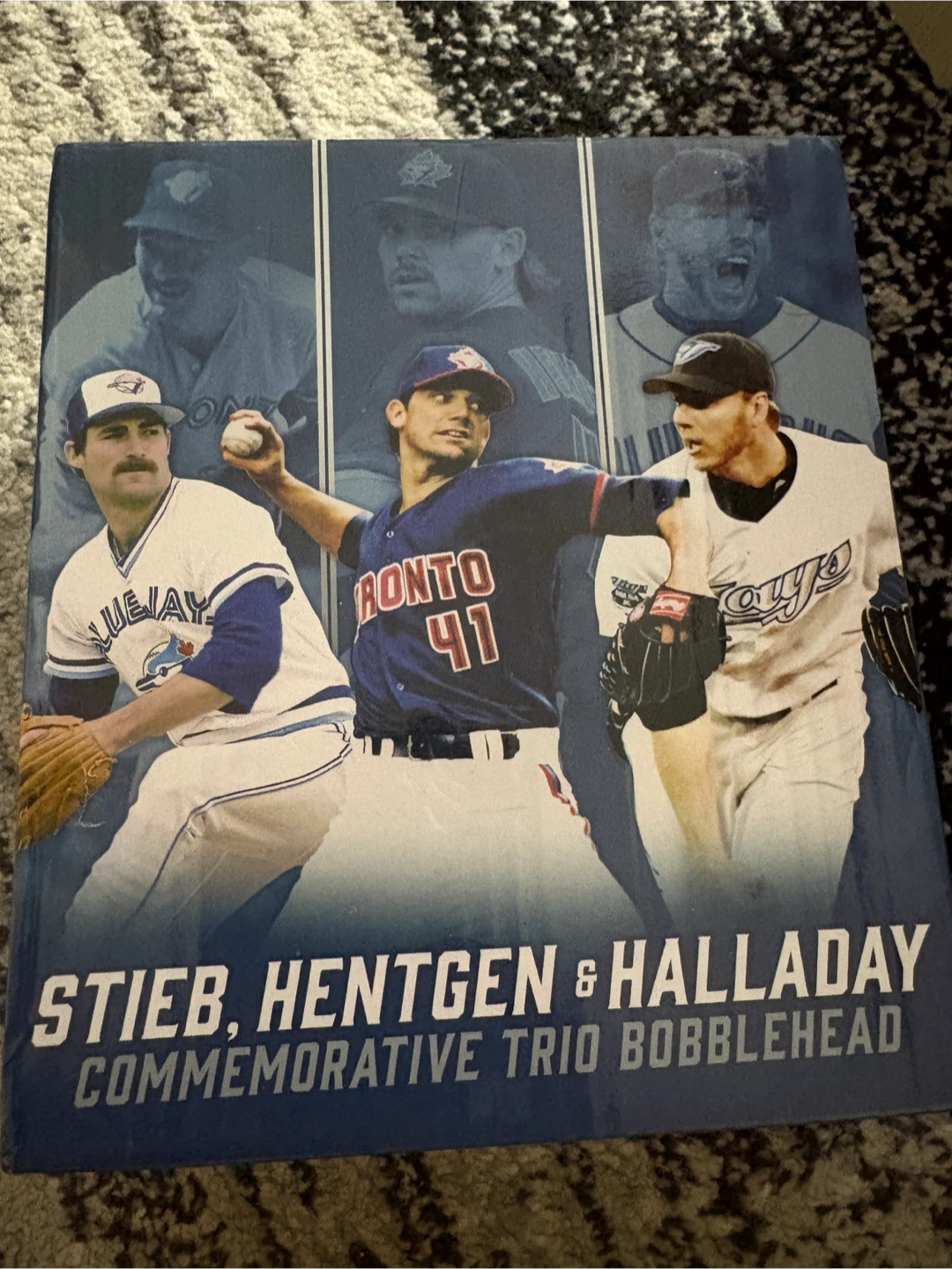 Stieb, Hentgen & Halladay Triple Bobblehead Set 40th Season