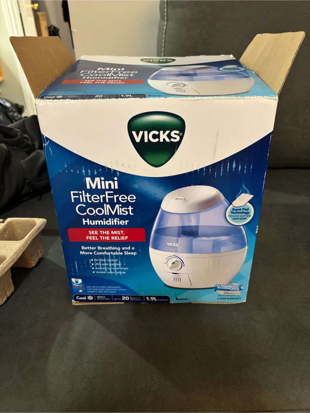 Vicks Mini FilterFree CoolMist Humidifier - photo 2