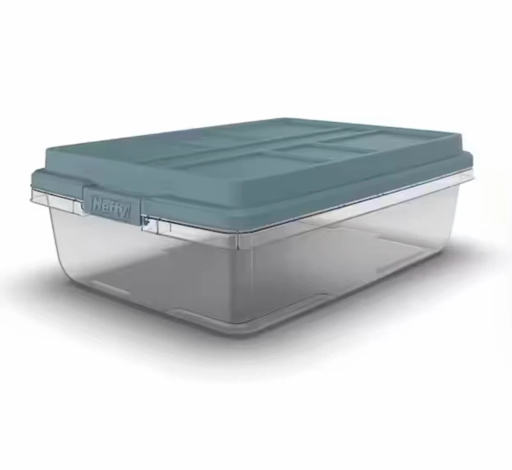 Bundle of 2 x HEFTY Hi-Rise Storage Bins (40-qt and 72-qt) - photo 5