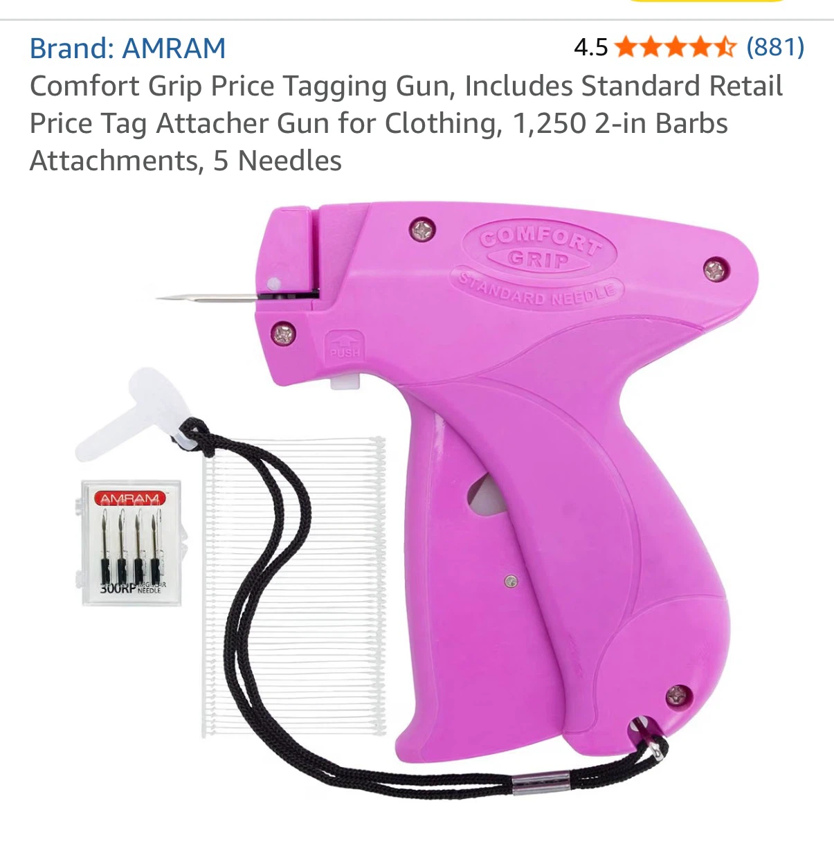 AMRAM Comfort Grip Standard Tagging Gun Kit