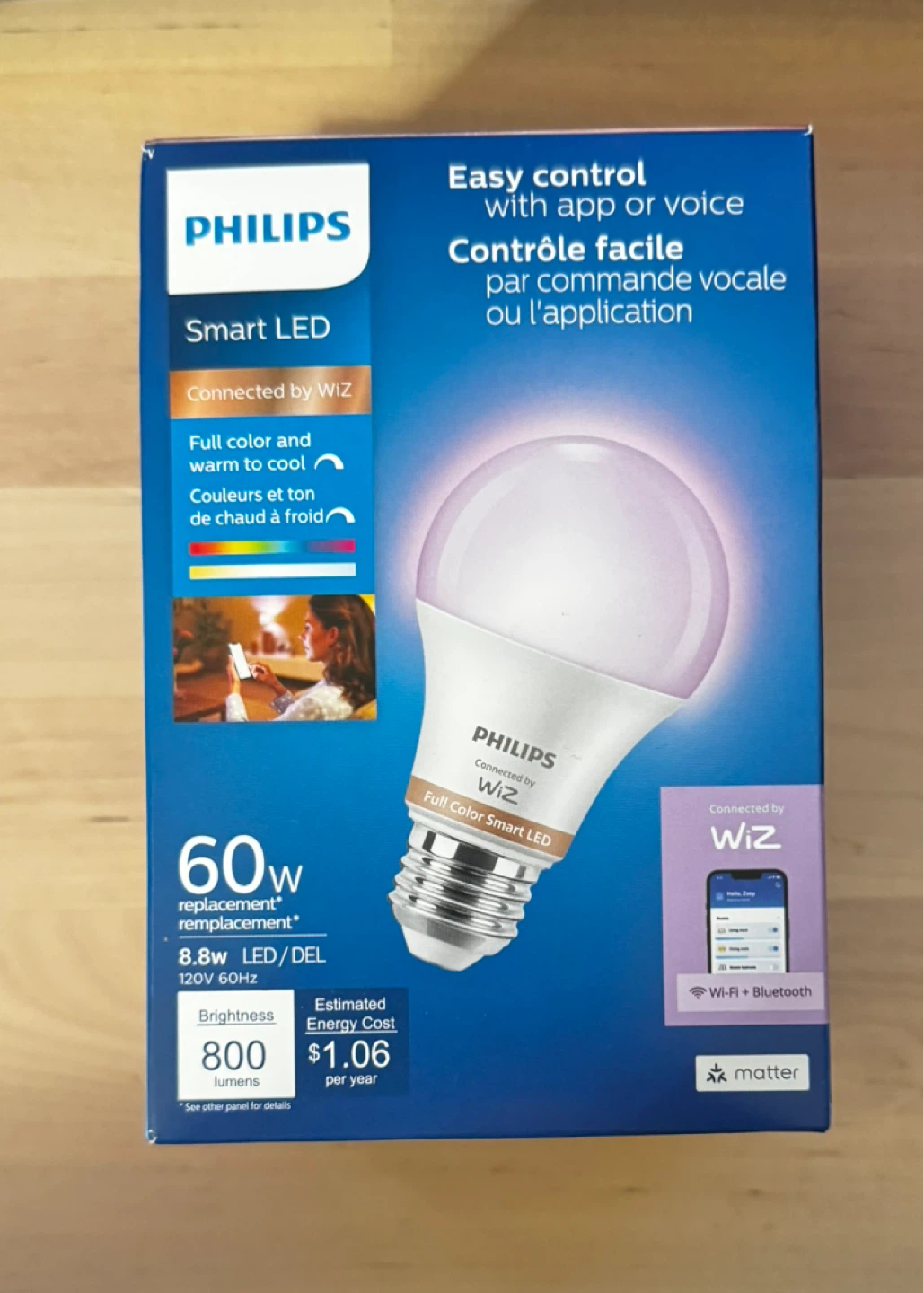 Philips WiZ smart LED light bulb