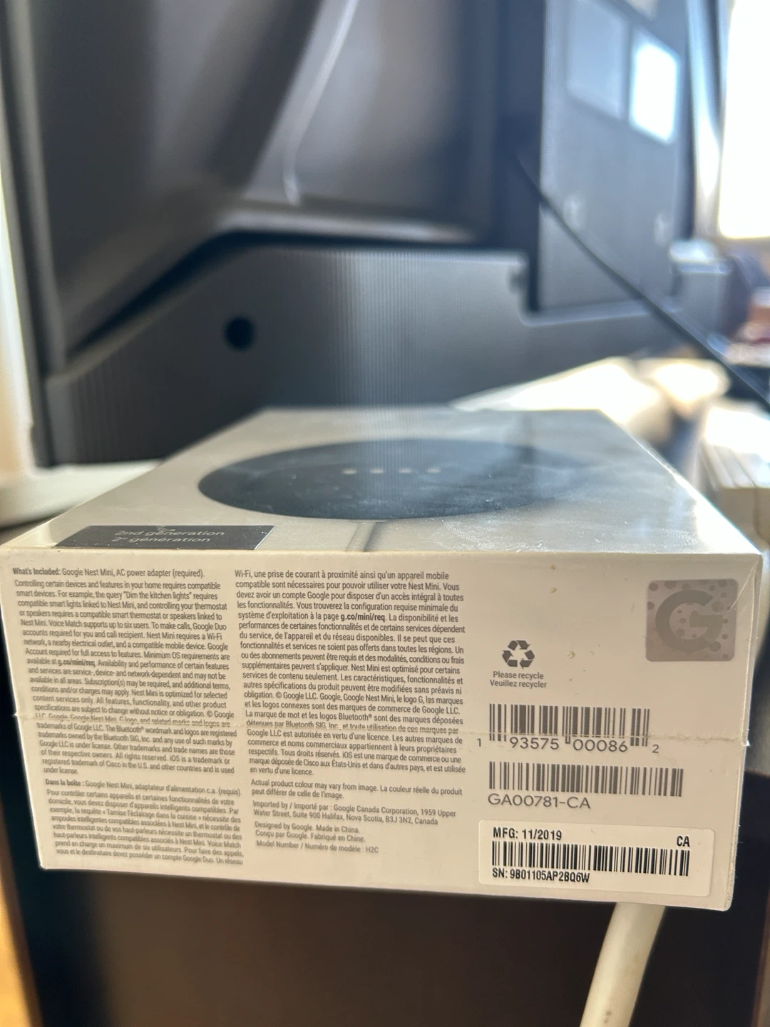 Google nest mini 2nd generation- sealed brand new - photo 3