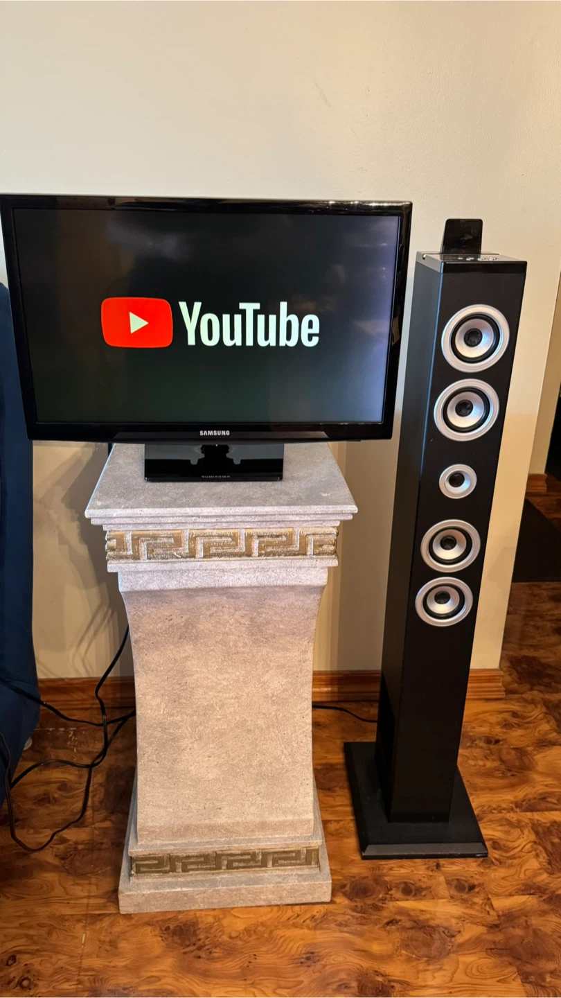 Samsung 24 inch Smart TV $80 and Missil Tower Speaker for free