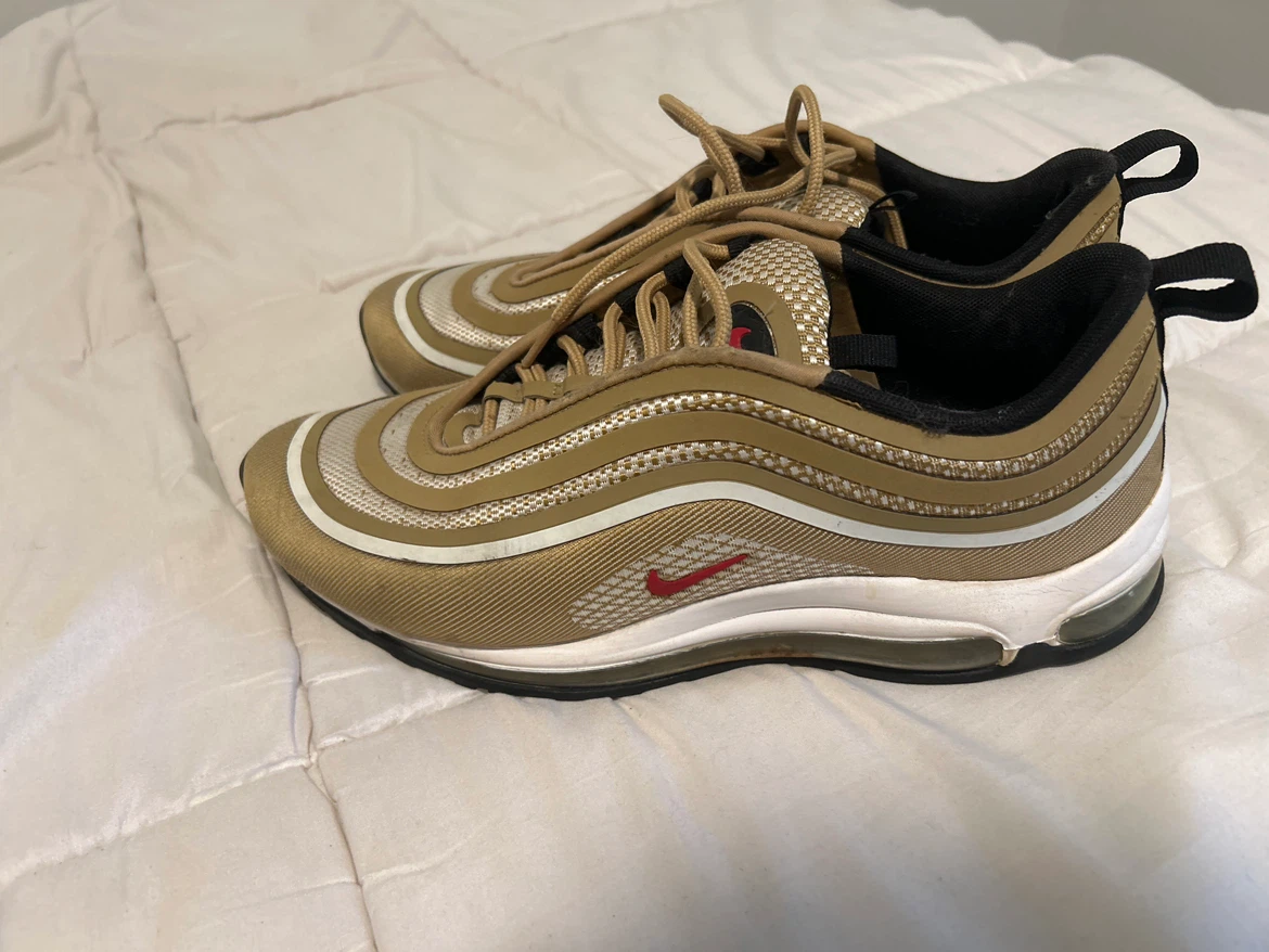 Nike Air Max 97 Gold Sneakers - photo 3