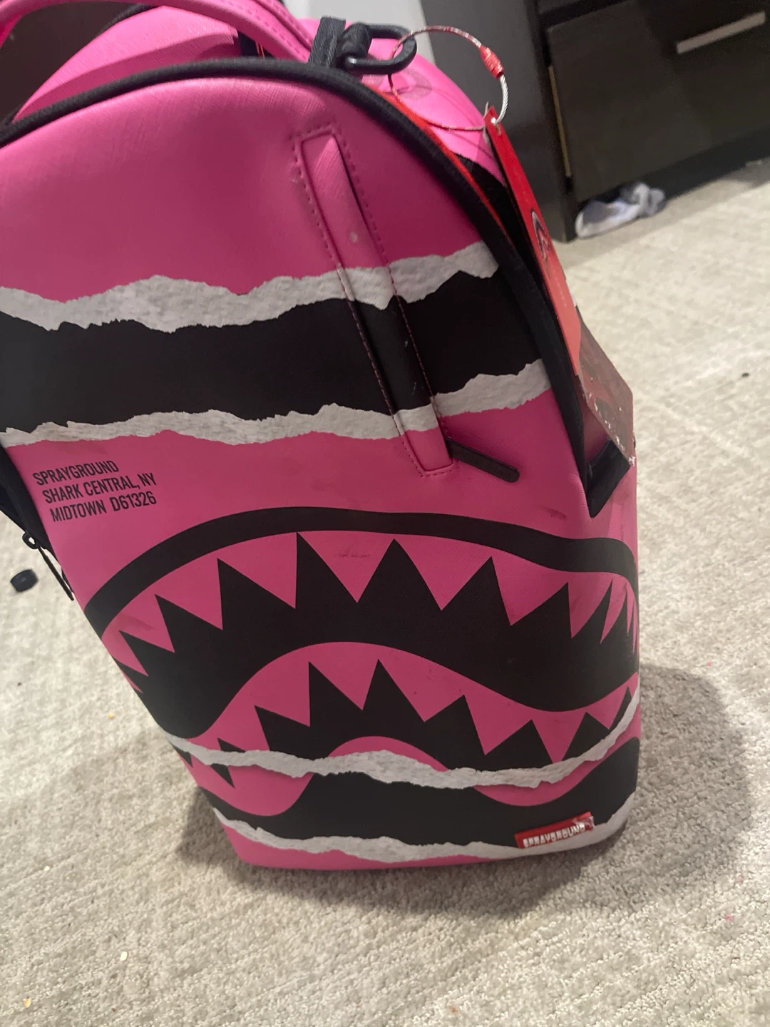 Sprayground Pink Shark Backpack