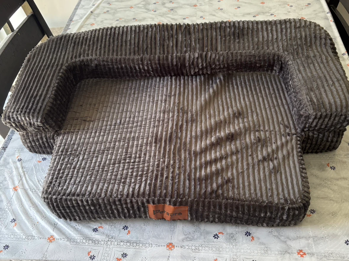 New Persüre Large 2-in-1 Dog Sofa Bed – Dark Grey - photo 5