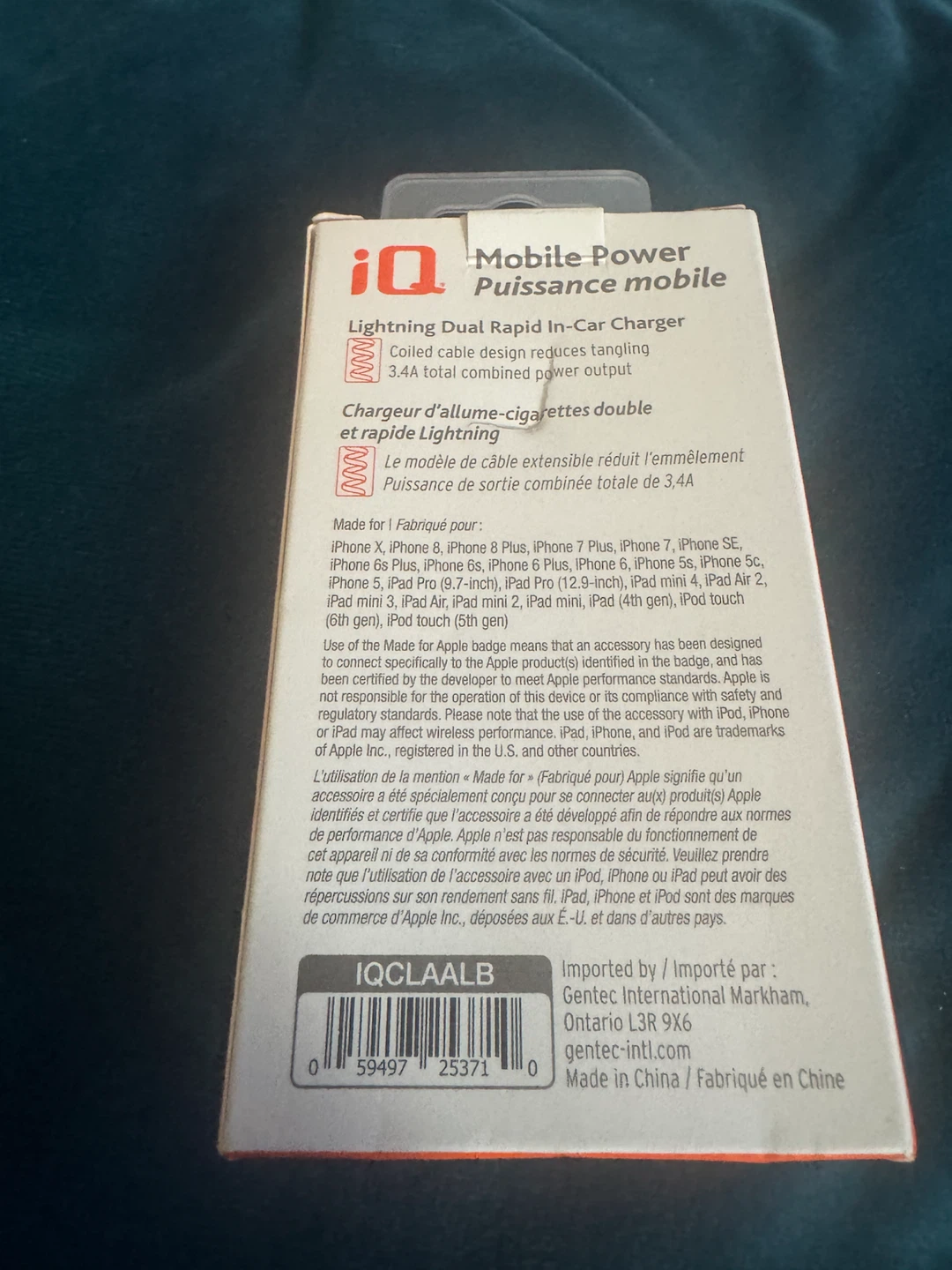 iQ Lightning Dual Rapid In-Car Charger - photo 2