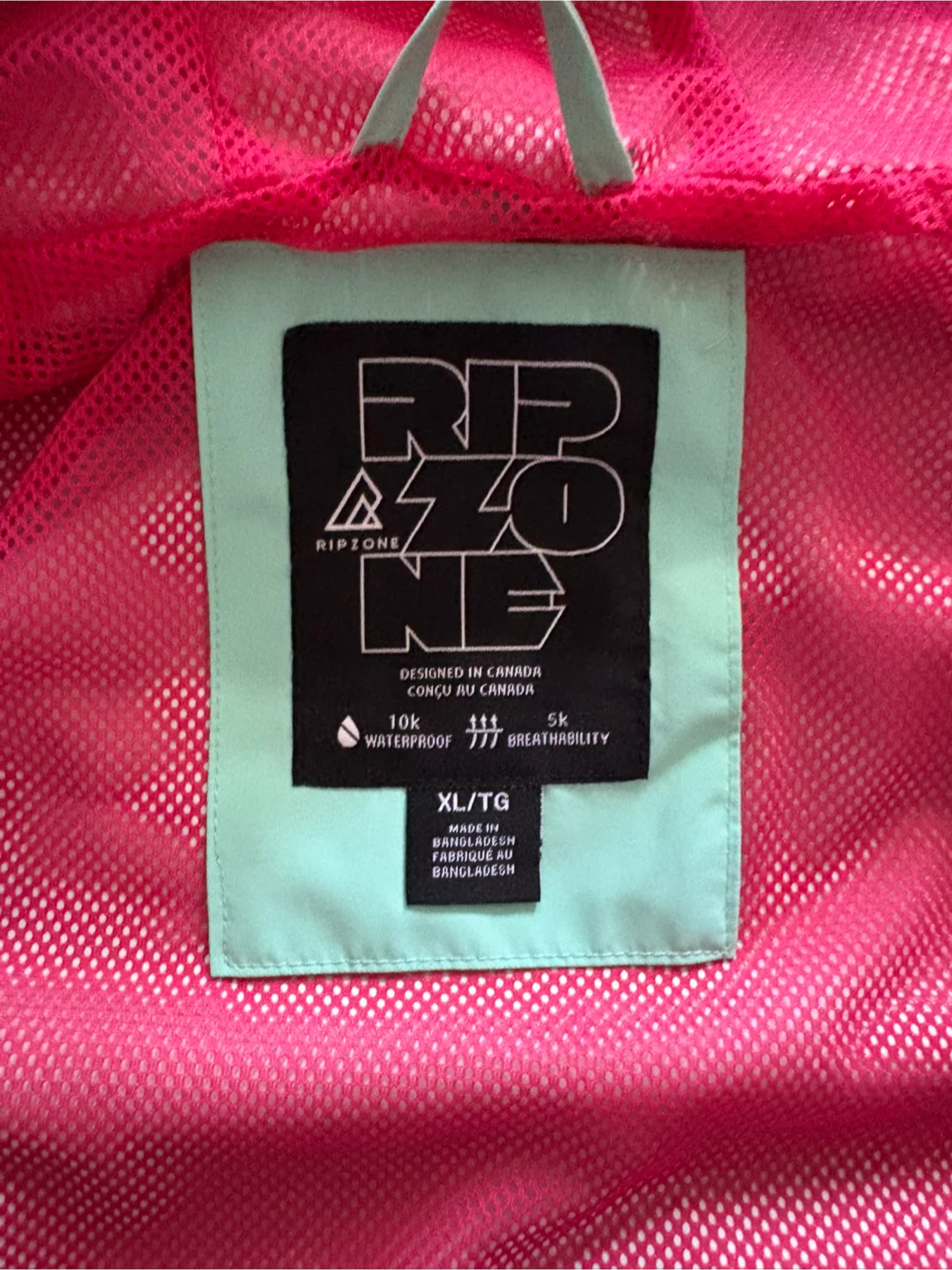 Ripzone Jacket Teal and Pink - photo 2