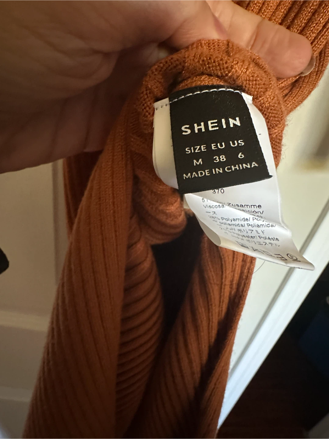 SHEIN Ribbed Turtleneck Dress - photo 3