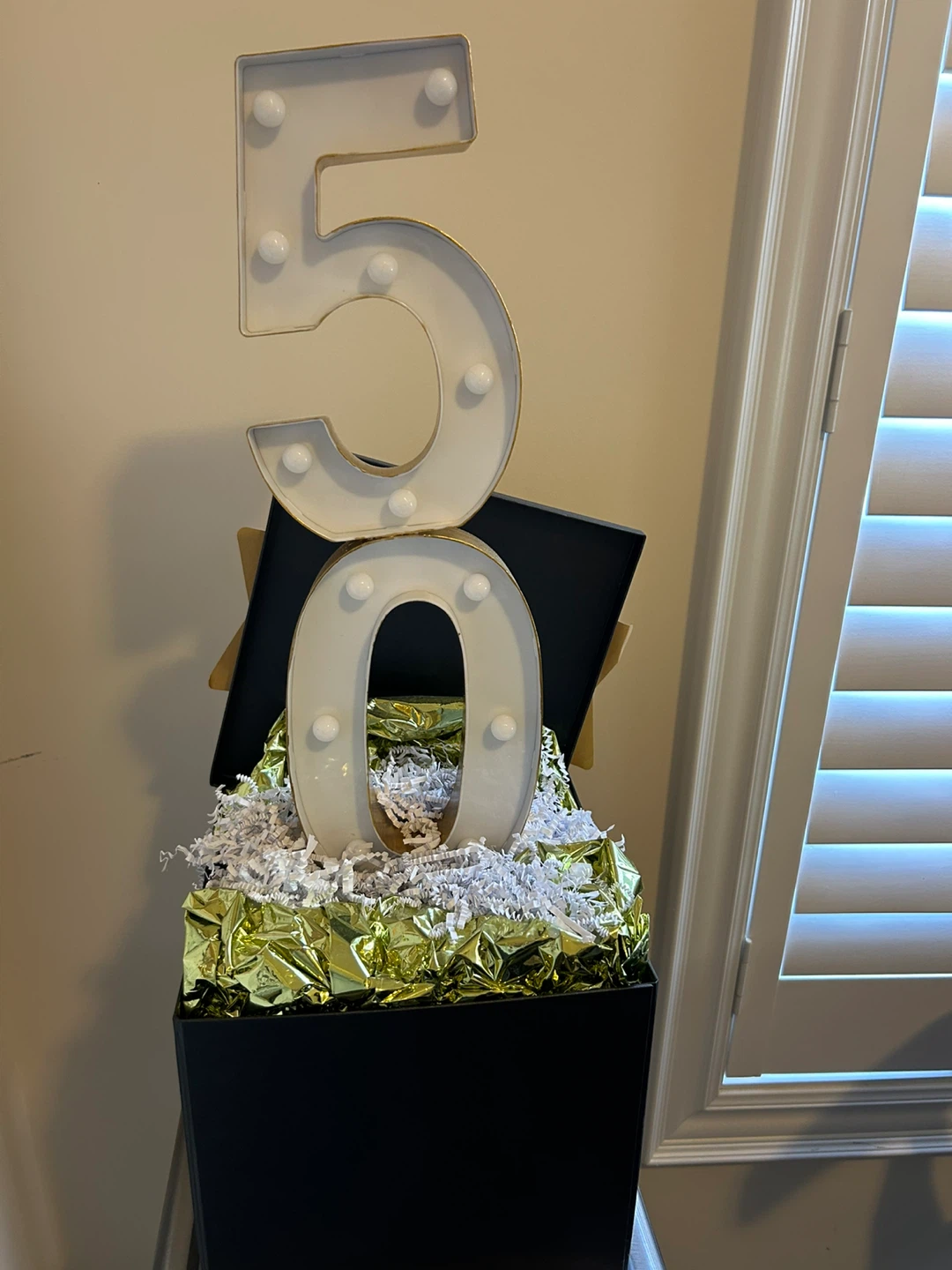 50th Birthday Number Light Decoration - photo 2
