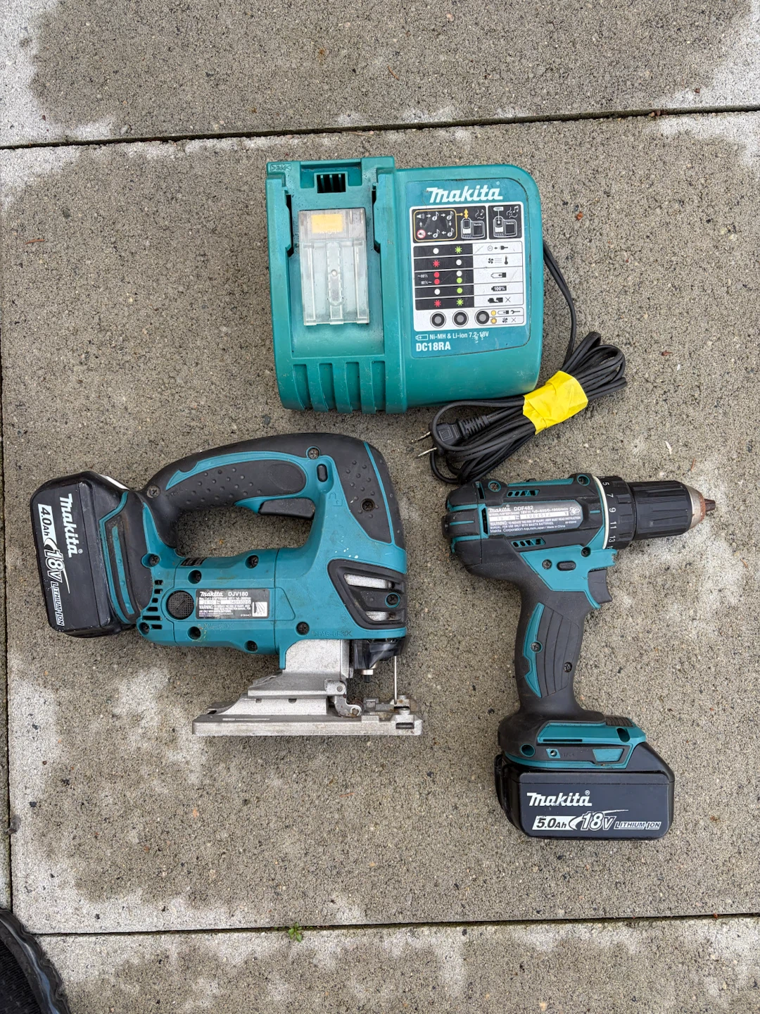 Makita LXT 18V Tool Set with Batteries and Charger