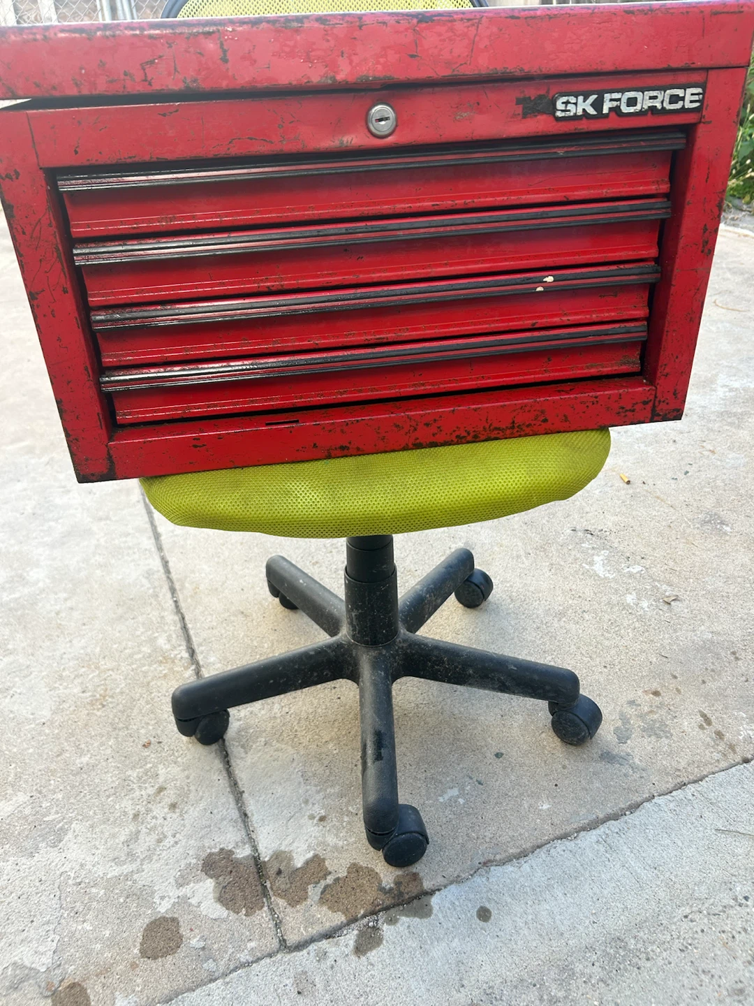 SK Force Red Metal Tool Box - photo 2