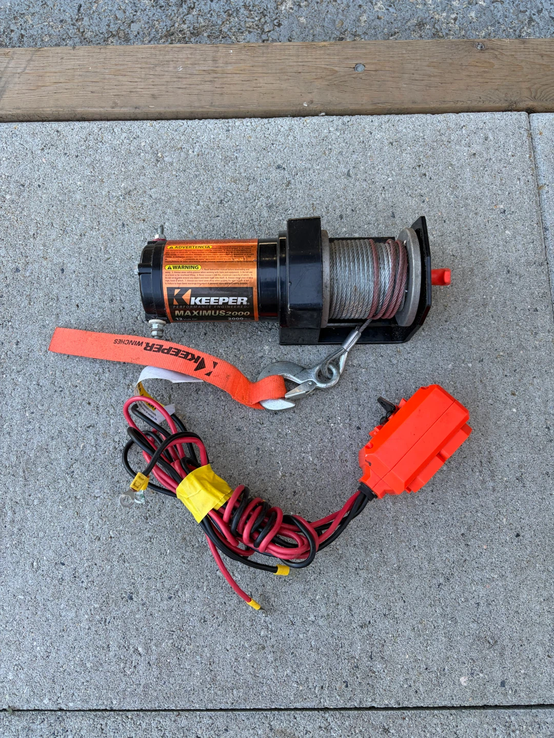 Keeper Maximus 2000 12V Electric Winch - photo 3