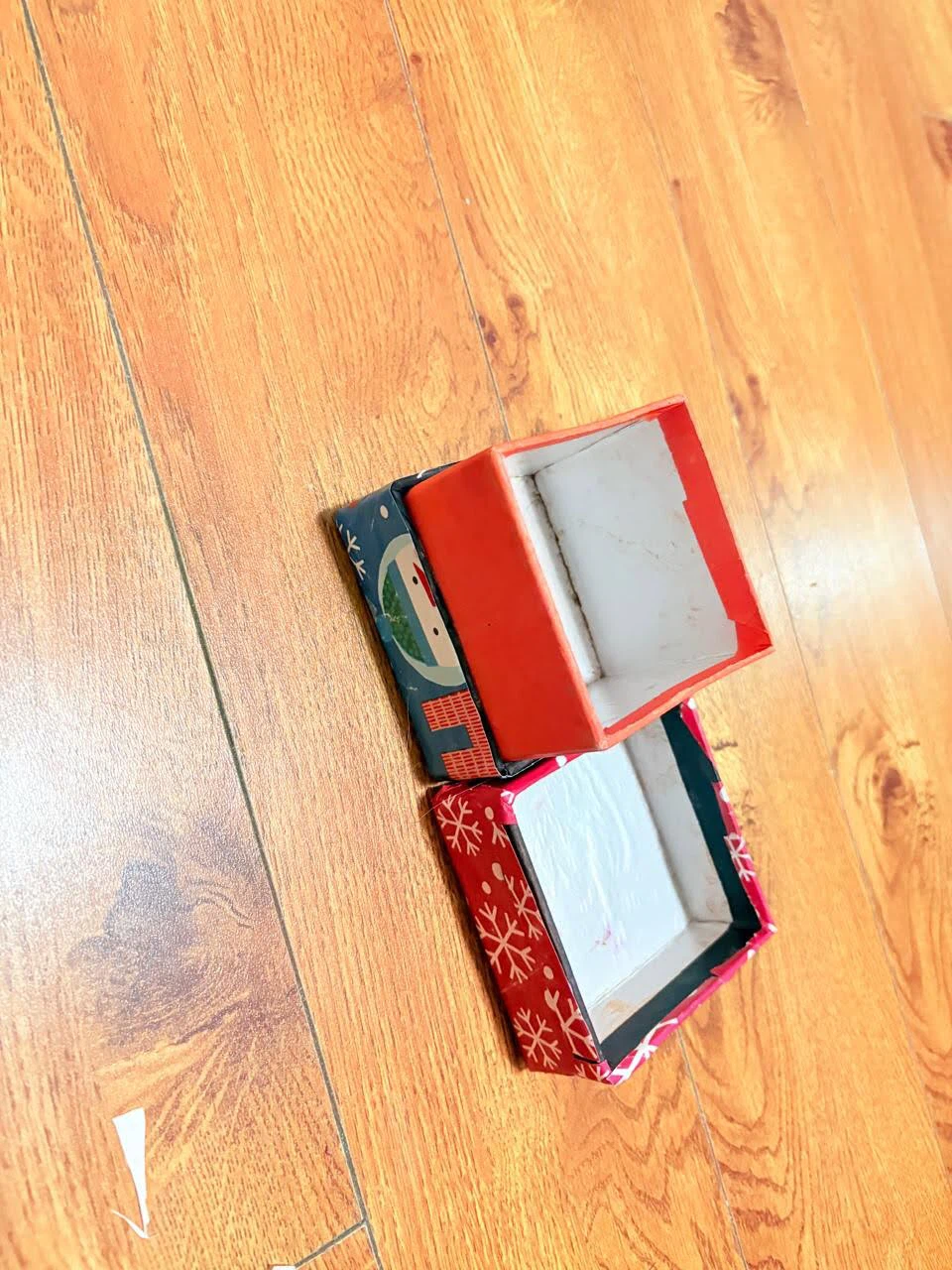 Two Christmas Holiday Gift Boxes