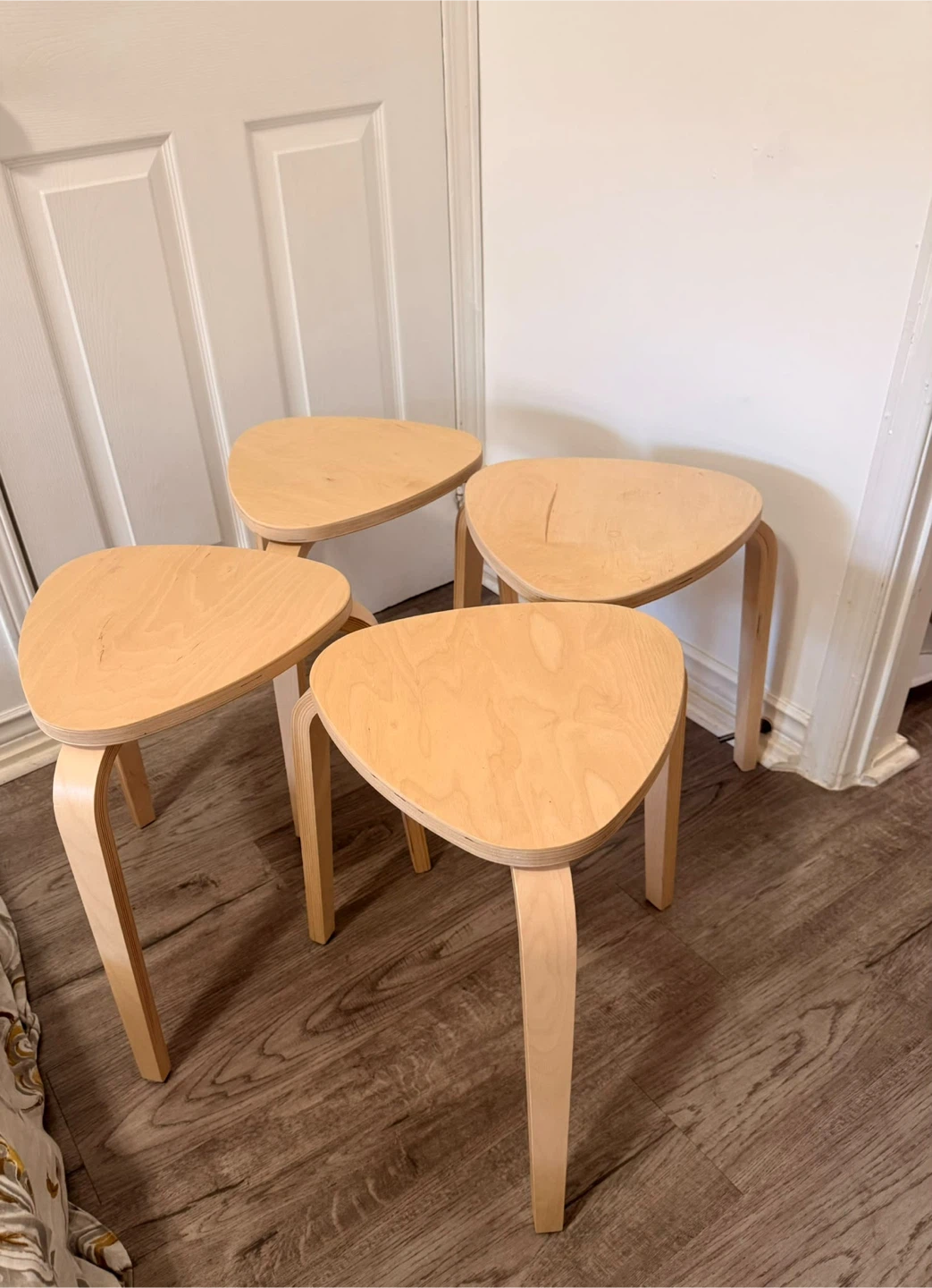 Set of 4 Stackable IKEA Stacking Stools - photo 2