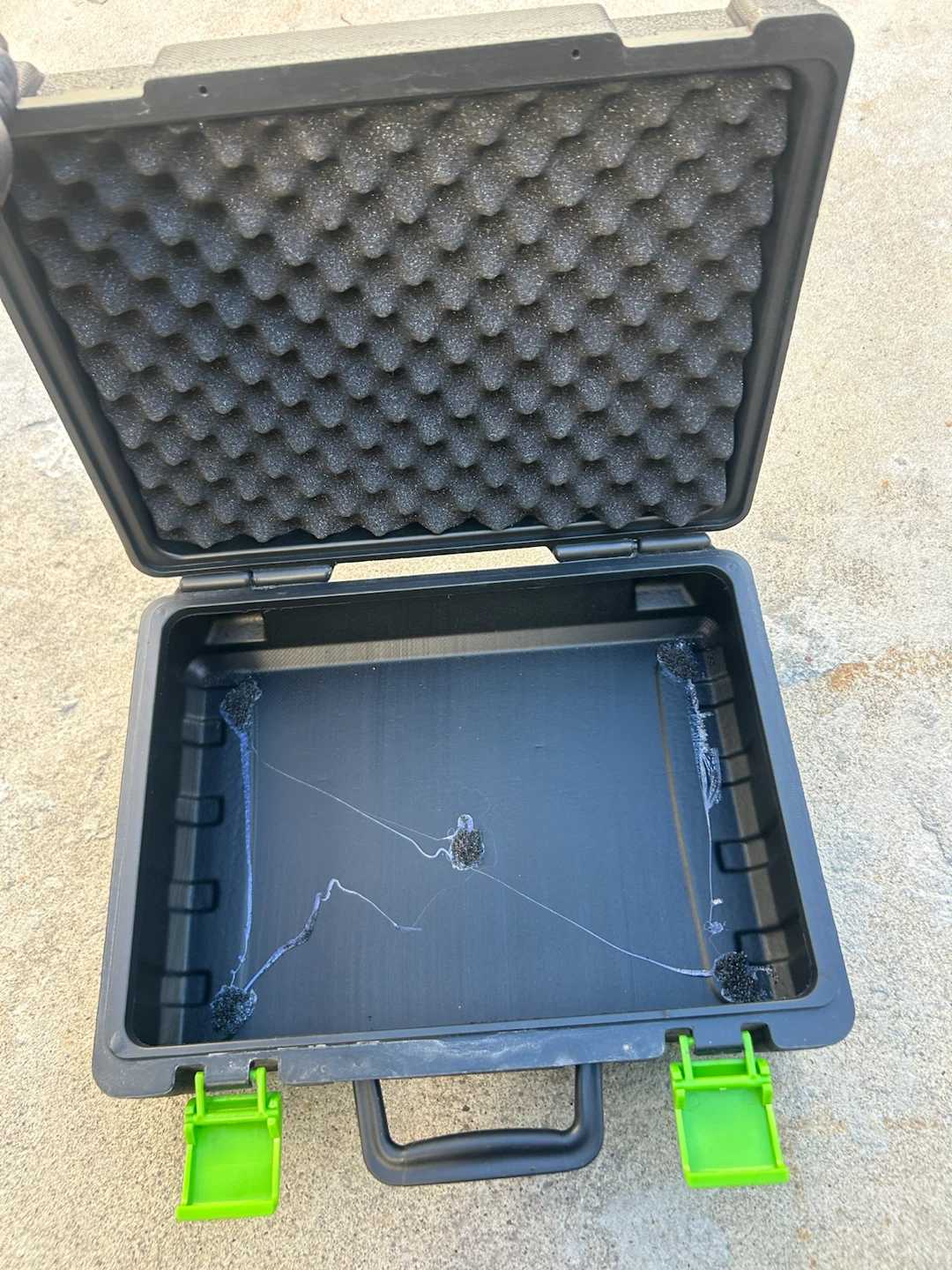 Black Hard Plastic Carrying Case