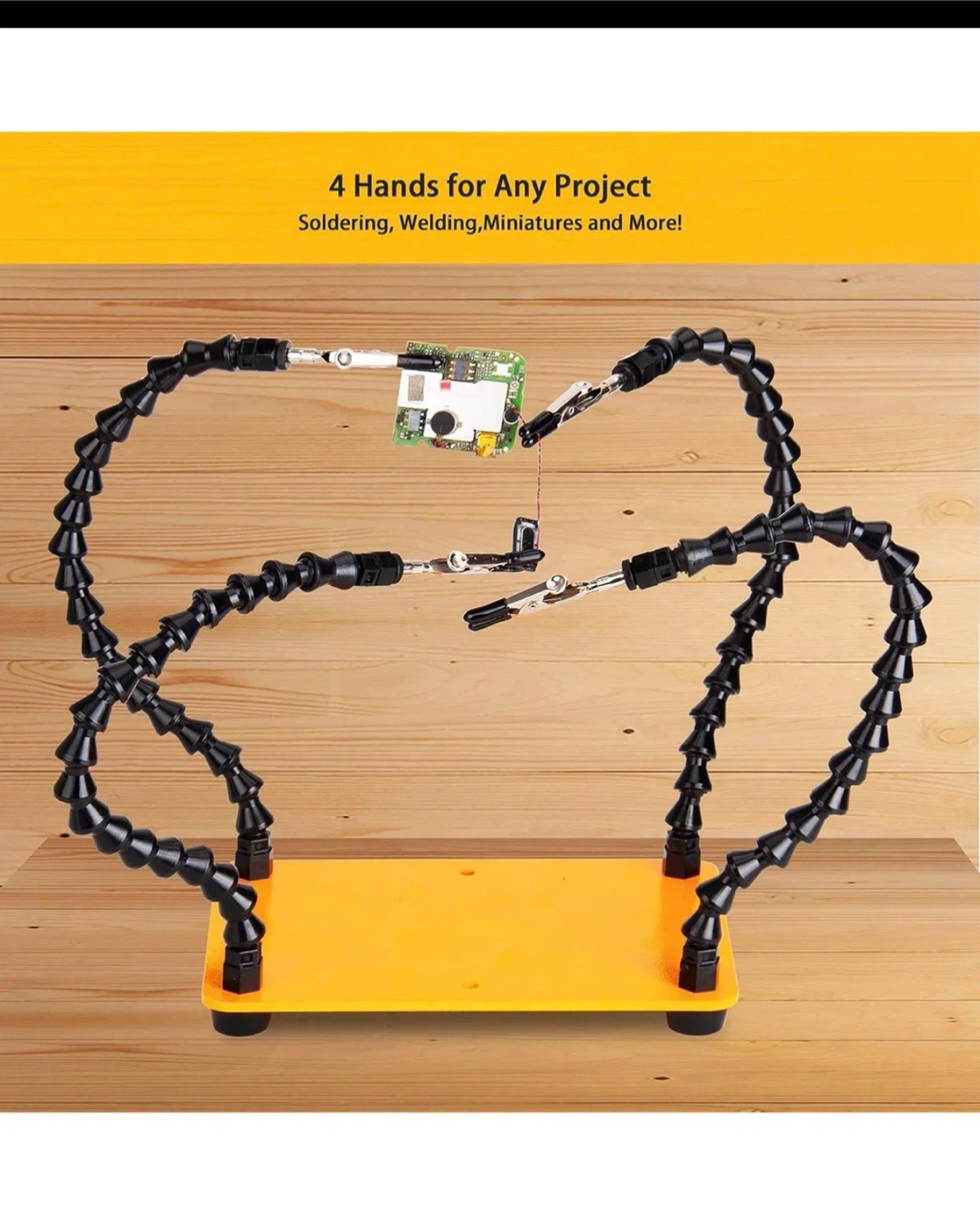 Helping Hands Soldering Tool with 4 Gooseneck Arms