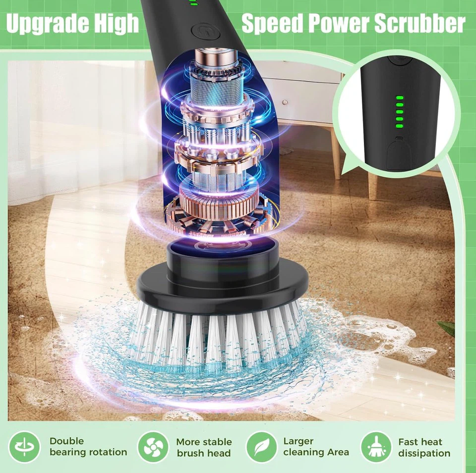 YKYI Electric Spin Scrubber with 8 Brush Heads - photo 3