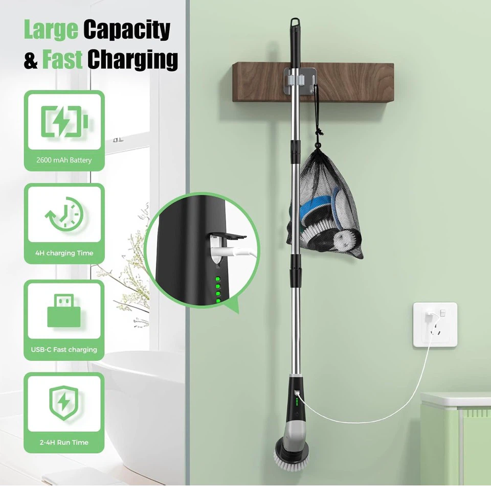 YKYI Electric Spin Scrubber with 8 Brush Heads - photo 5