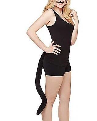 Black Bunny Mask and Tail Costume Set - photo 3