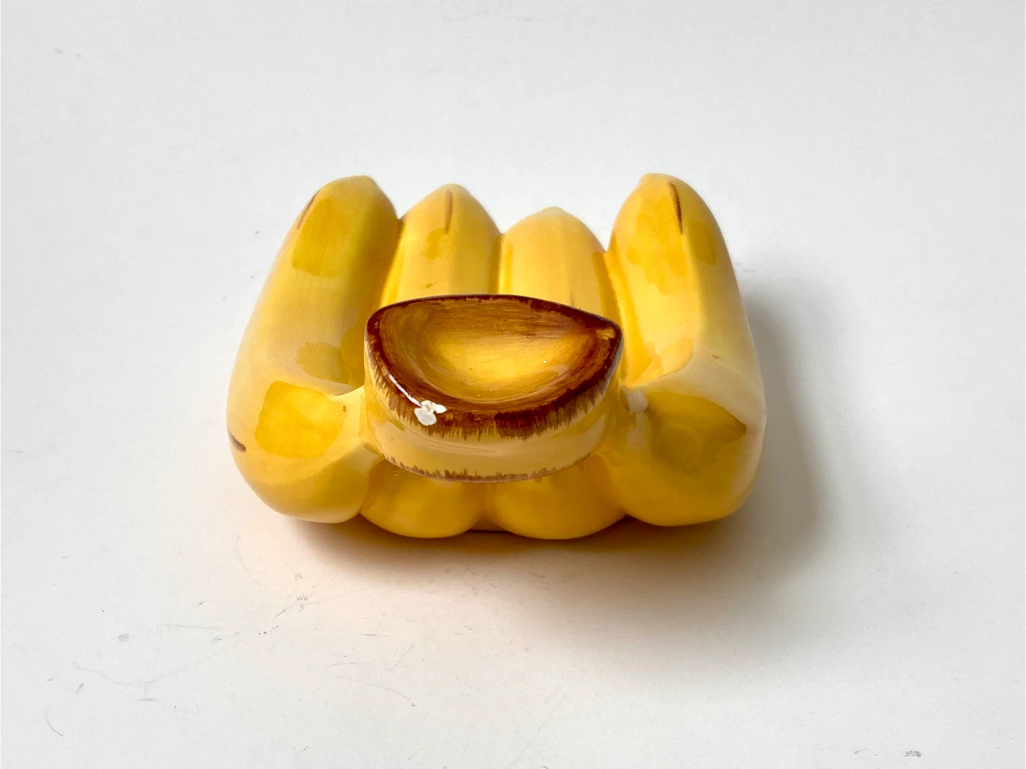 Rare Discontinued Vintage IKEA KUPERAD Ceramic Banana Bowl - photo 3