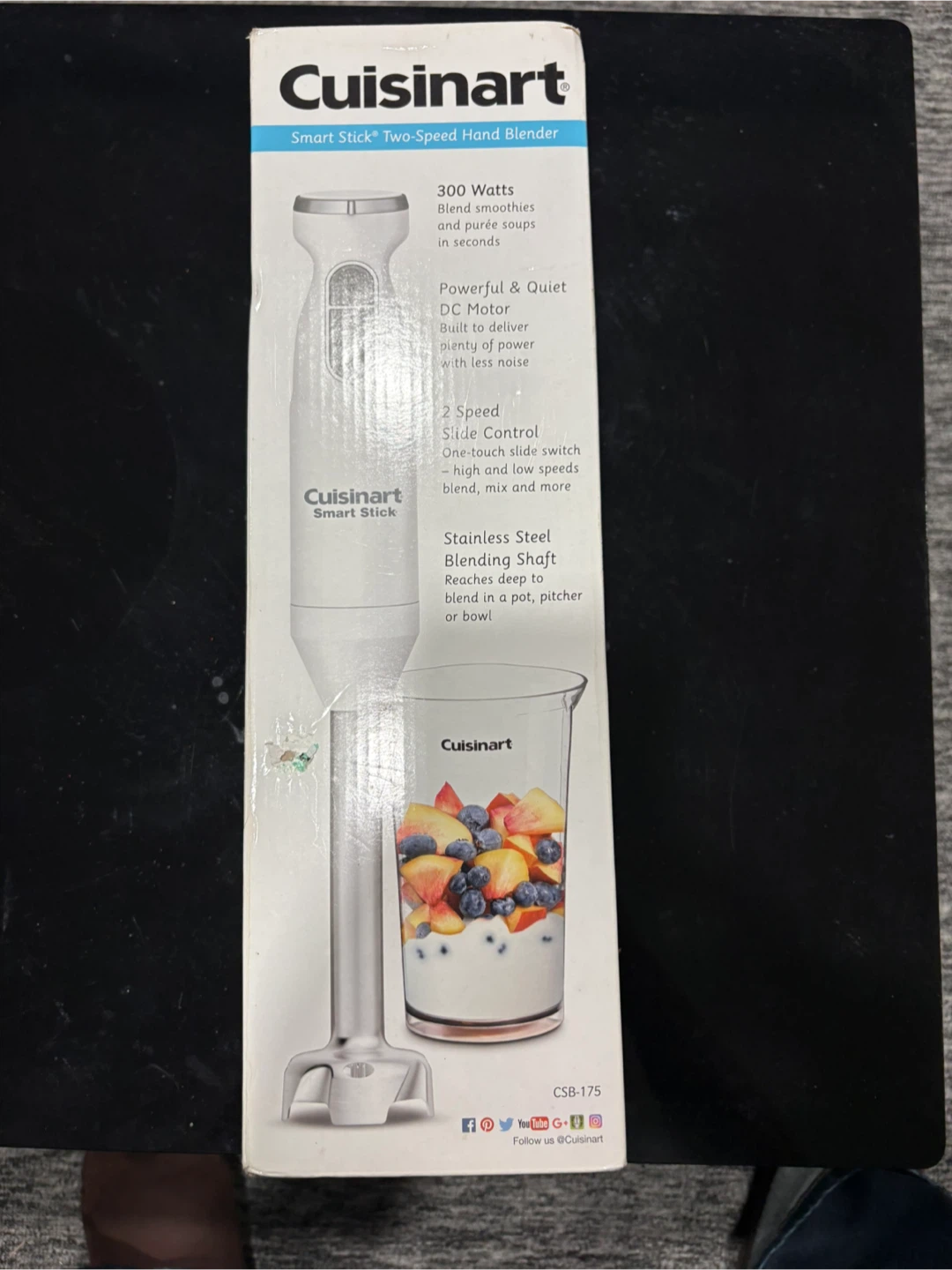 Cuisinart Smart Stick Two-Speed Hand Blender CSB-175