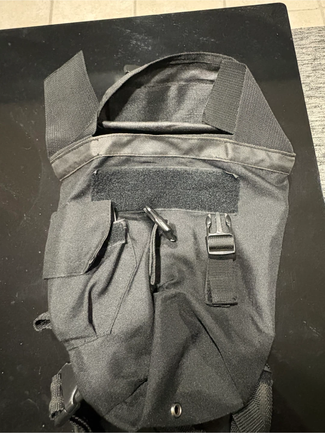 2 Black Tactical Drop Leg Pouch