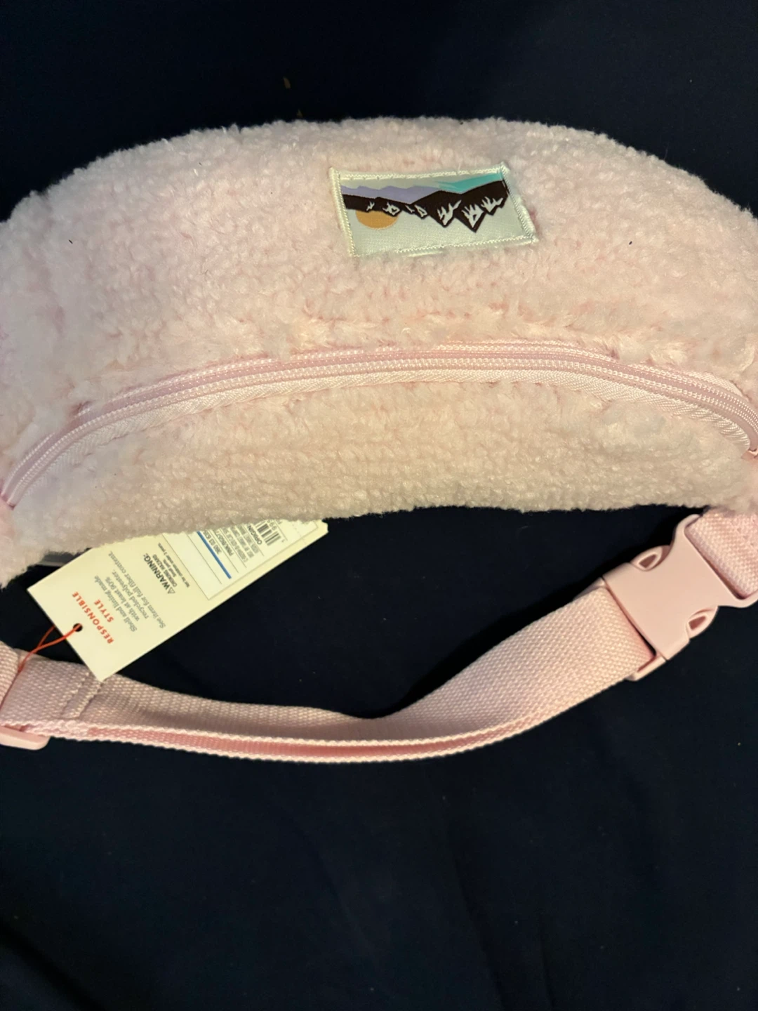 PINK Sherpa Belt Bag