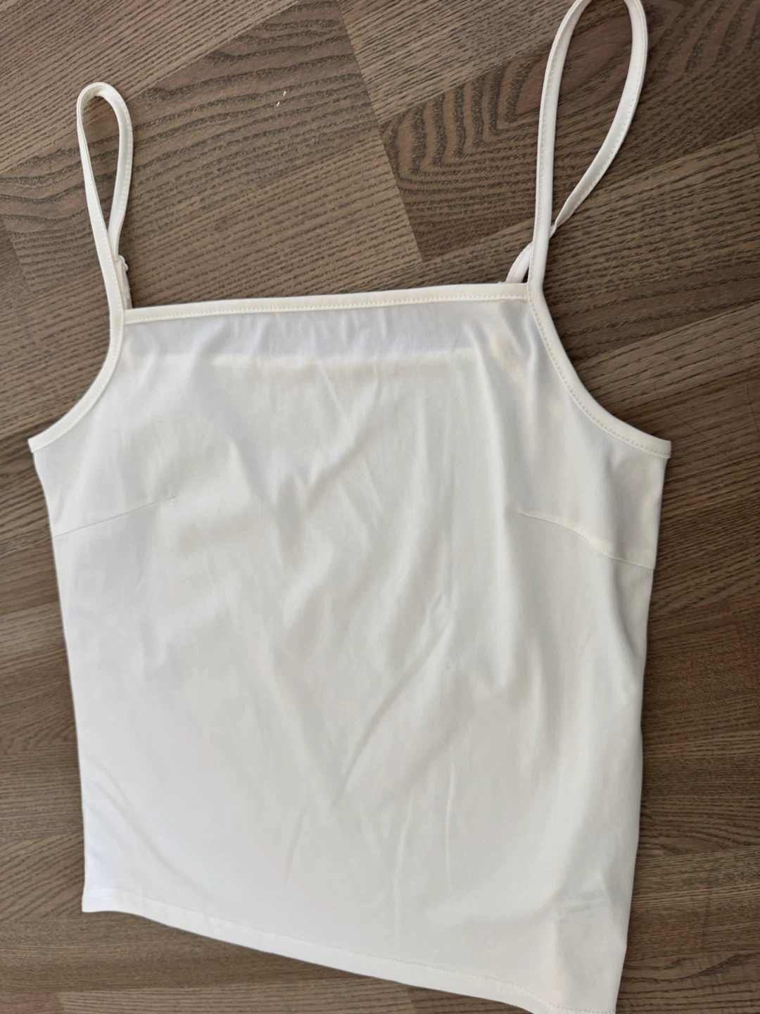 New: 100% Cotton designer’s White Square Neck Camisole