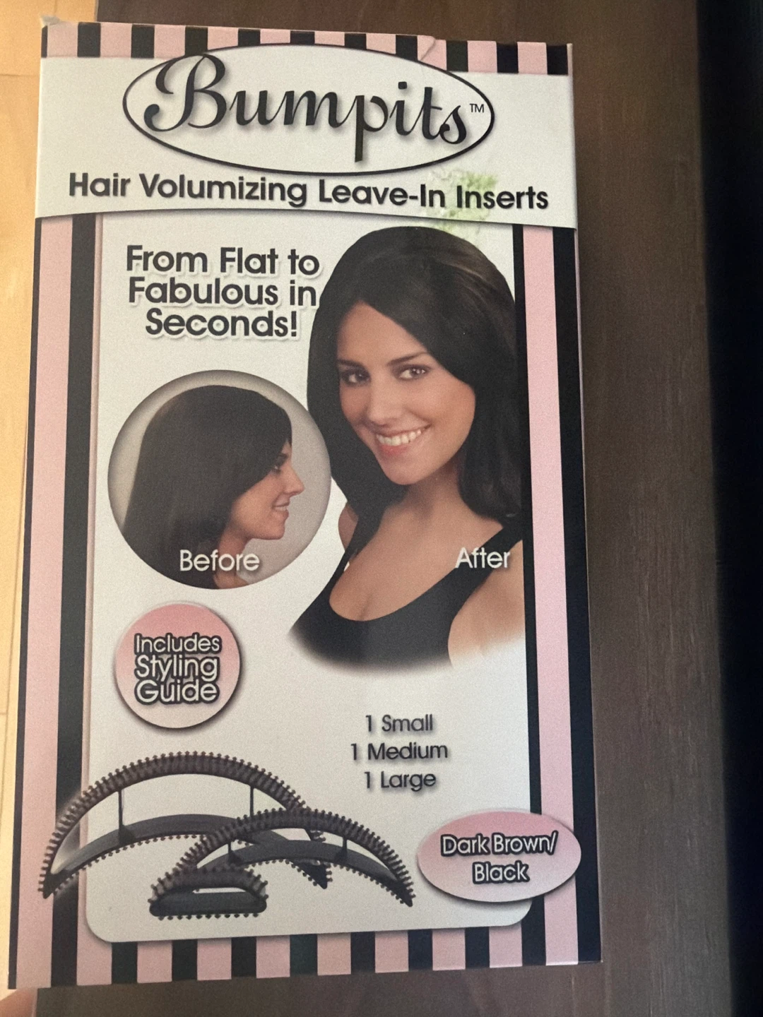 Bumpits Hair Volumizing Leave-In Inserts - Dark Brown/Black