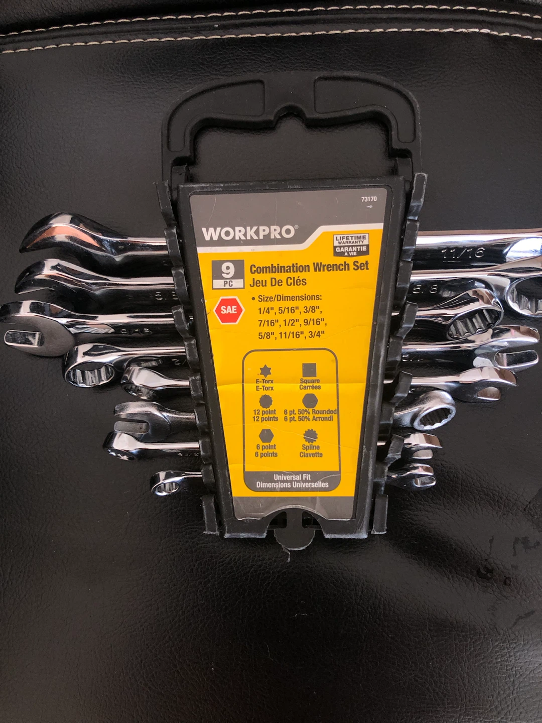 WORKPRO 9-Piece Combination Wrench Set