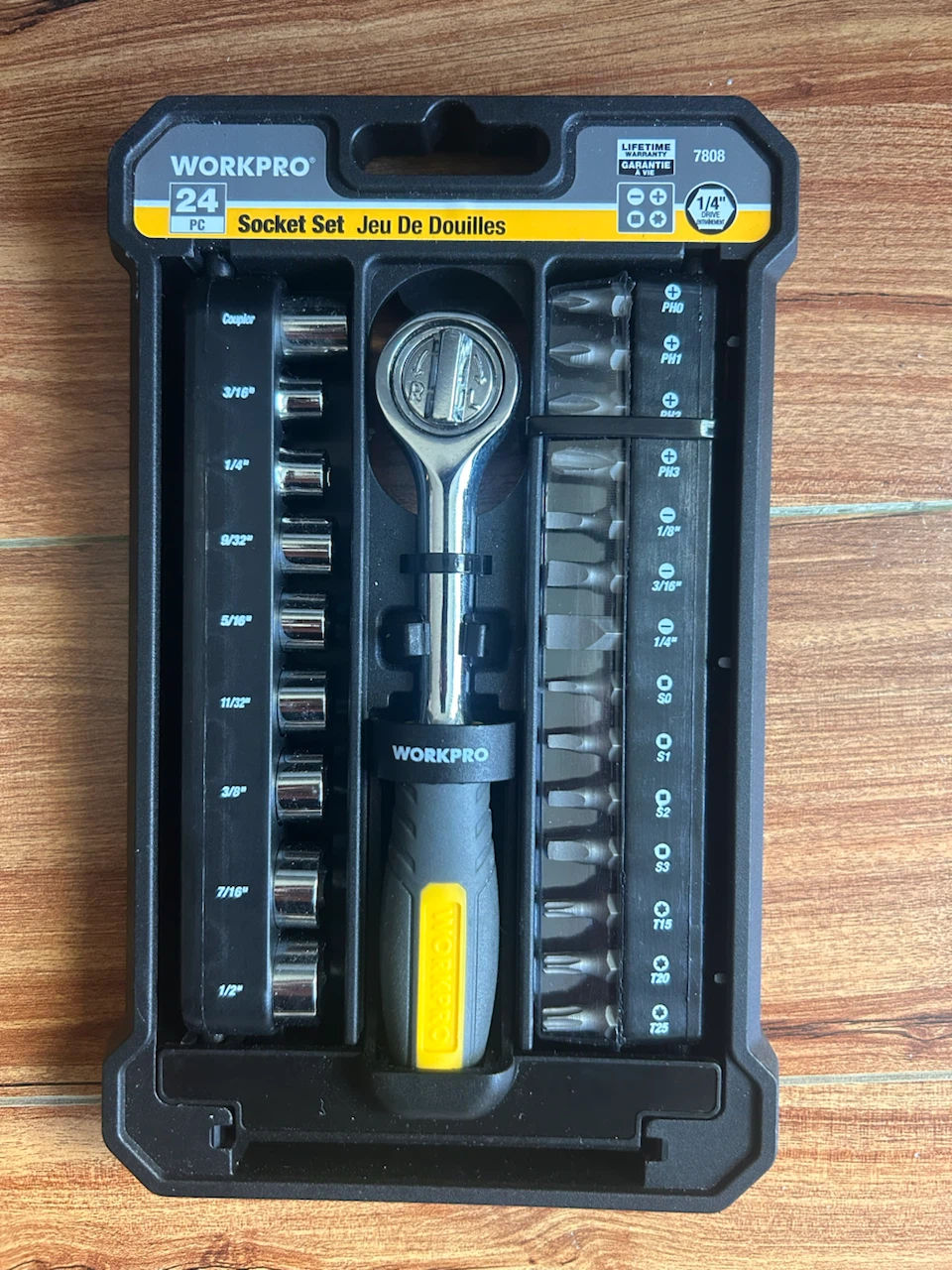 WORKPRO 24-Piece Socket Set