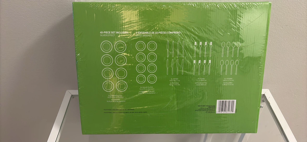 Everyday Essentials 40-Piece Disposable Dinnerware Set - photo 3