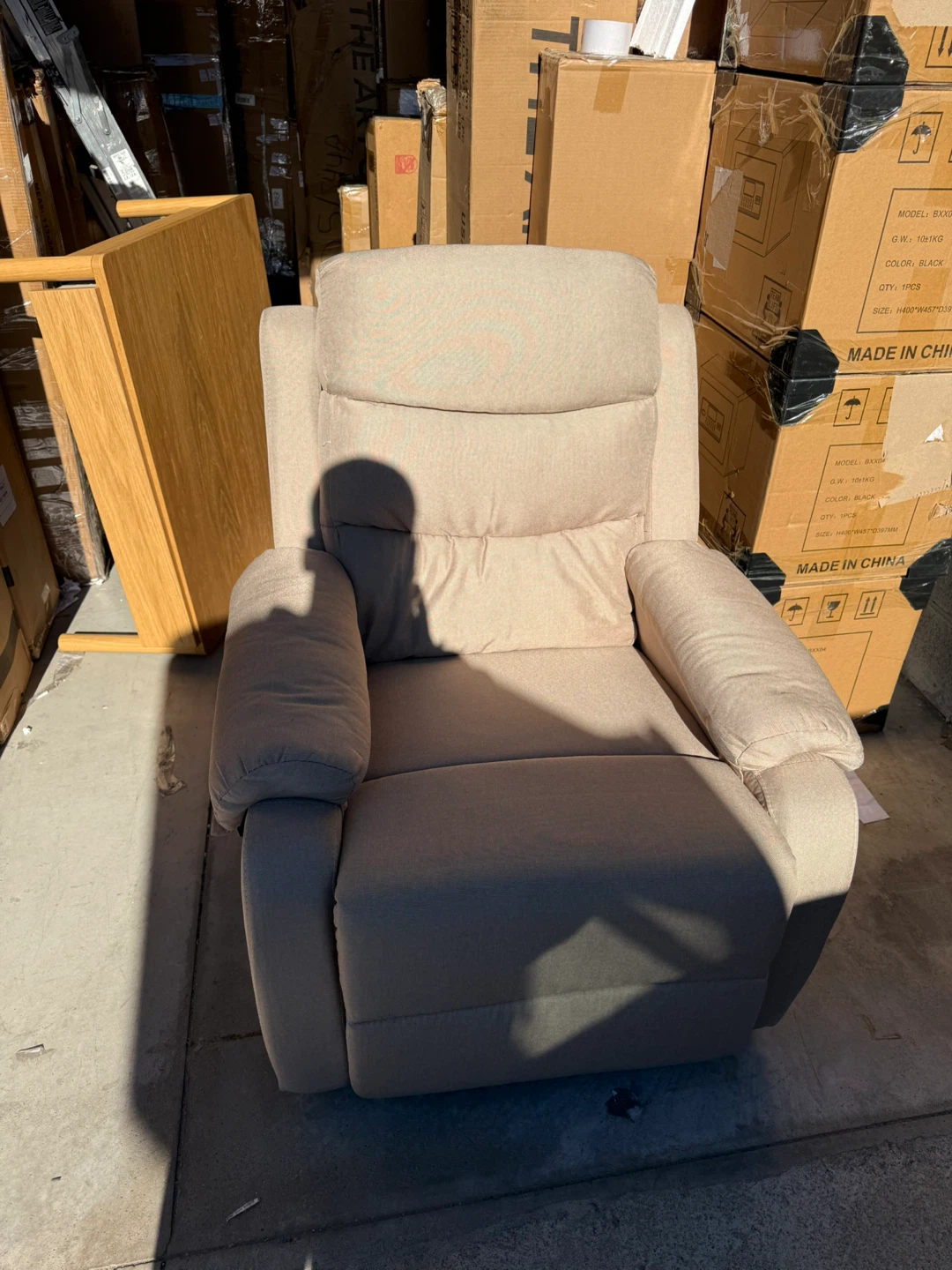 Beige Fabric sofa Chair