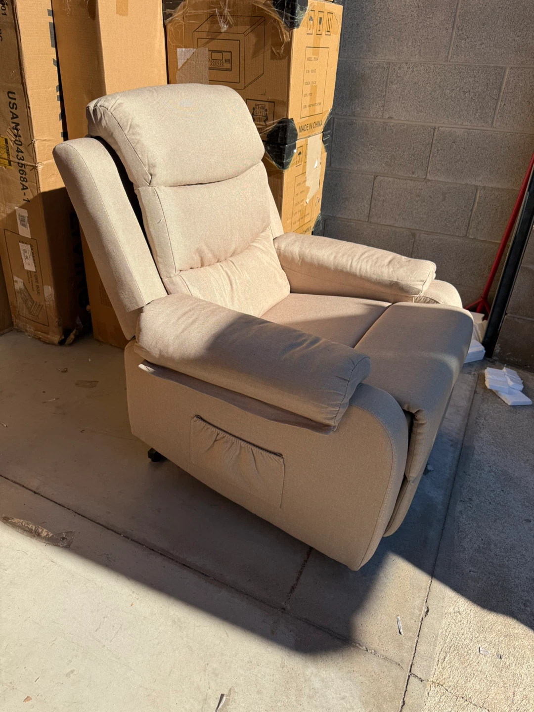 Beige Fabric sofa Chair - photo 2