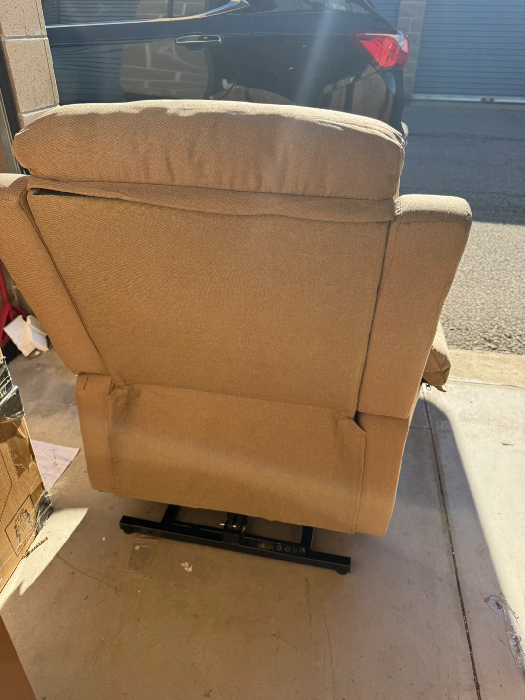 Beige Fabric sofa Chair - photo 4