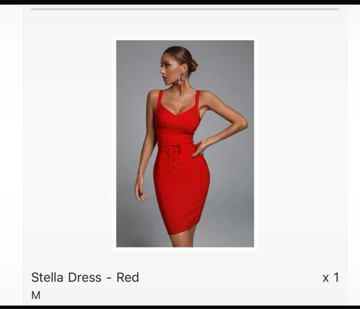 Bella Barnett Stella Red Bandage Dress