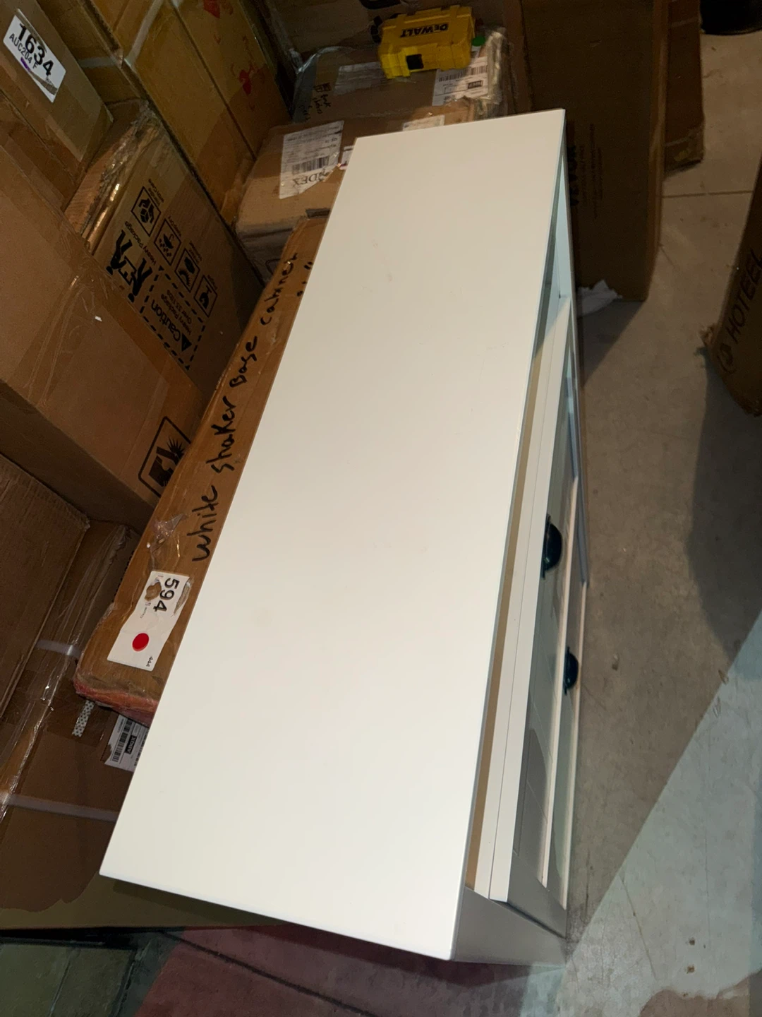 White Two-Tier Shoe Cabinet - photo 4