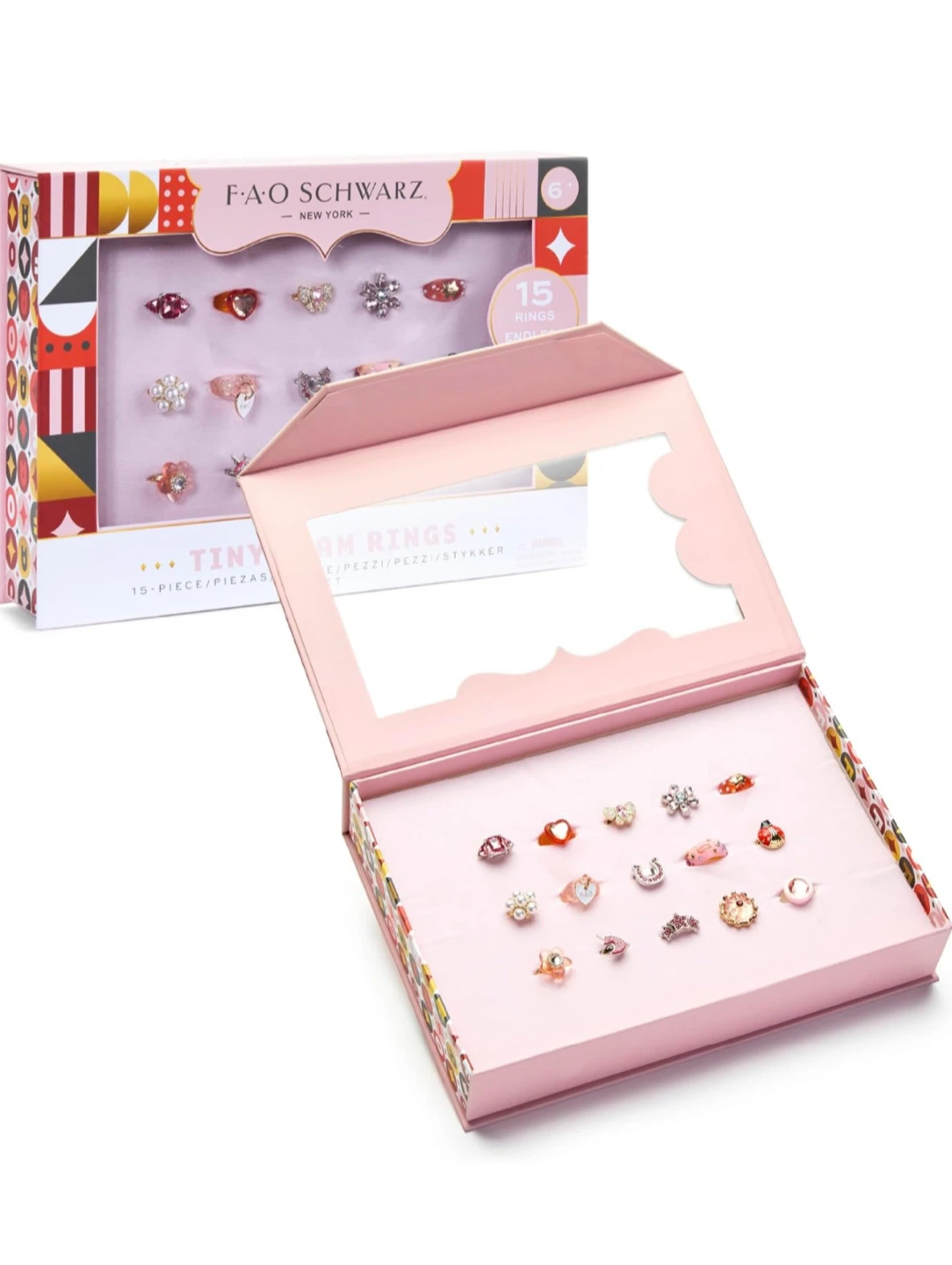 FAO Schwarz Tiny Glam Rings 15-Piece Set - photo 2