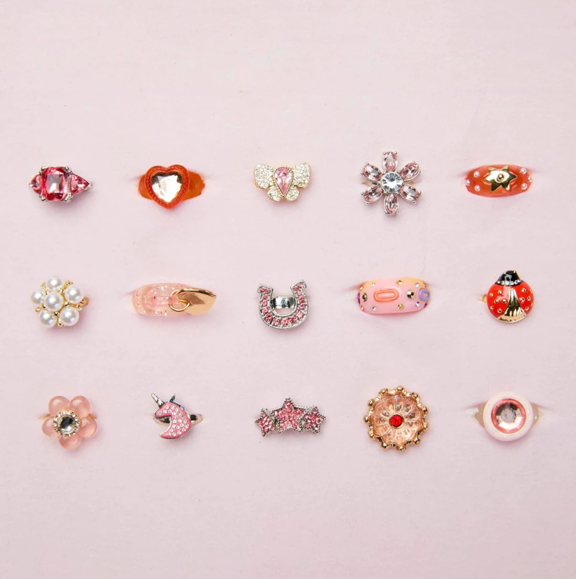 FAO Schwarz Tiny Glam Rings 15-Piece Set - photo 3