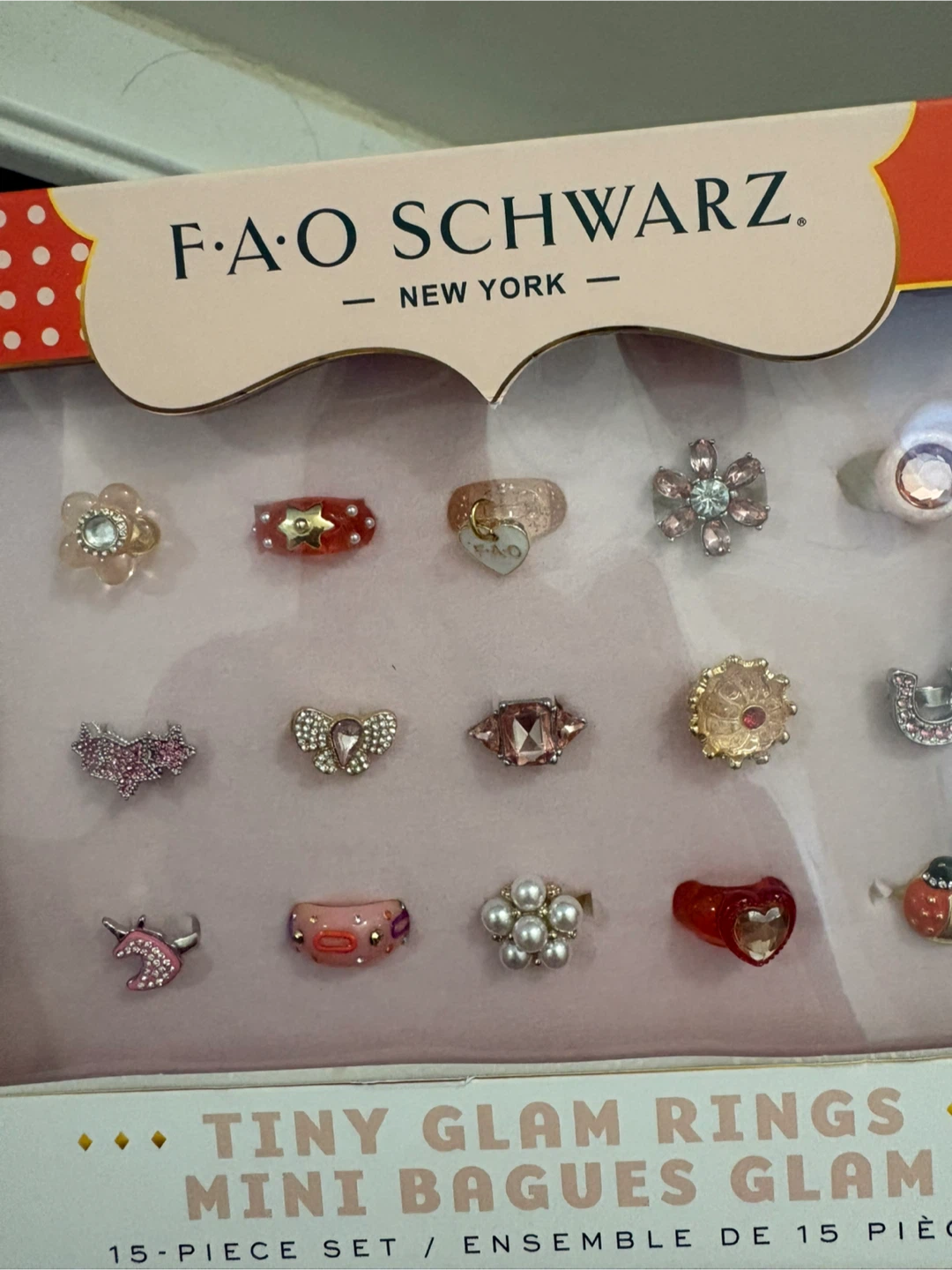 FAO Schwarz Tiny Glam Rings 15-Piece Set - photo 4